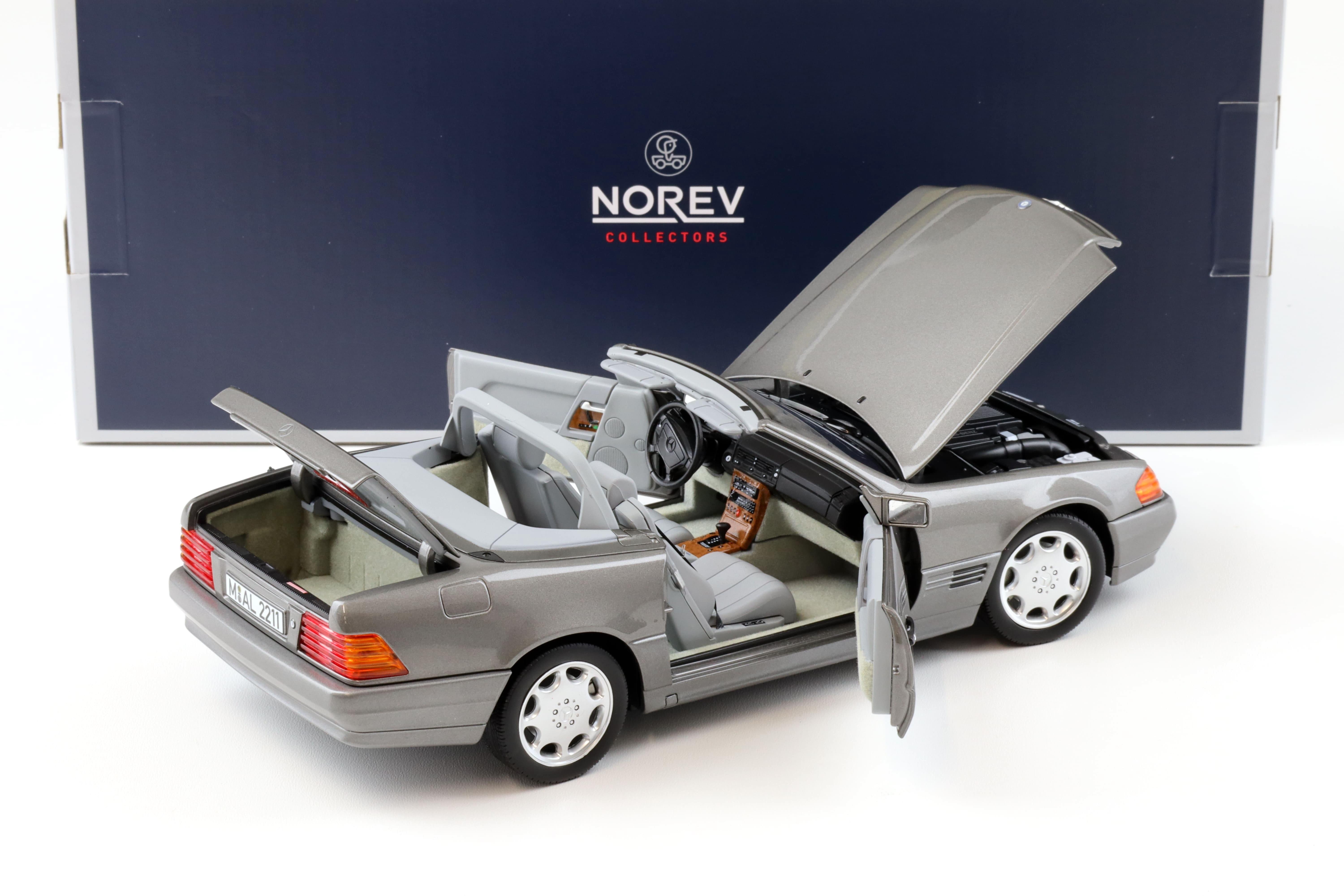 1:18 Norev Mercedes 500SL Cabriolet R129 grey 1989