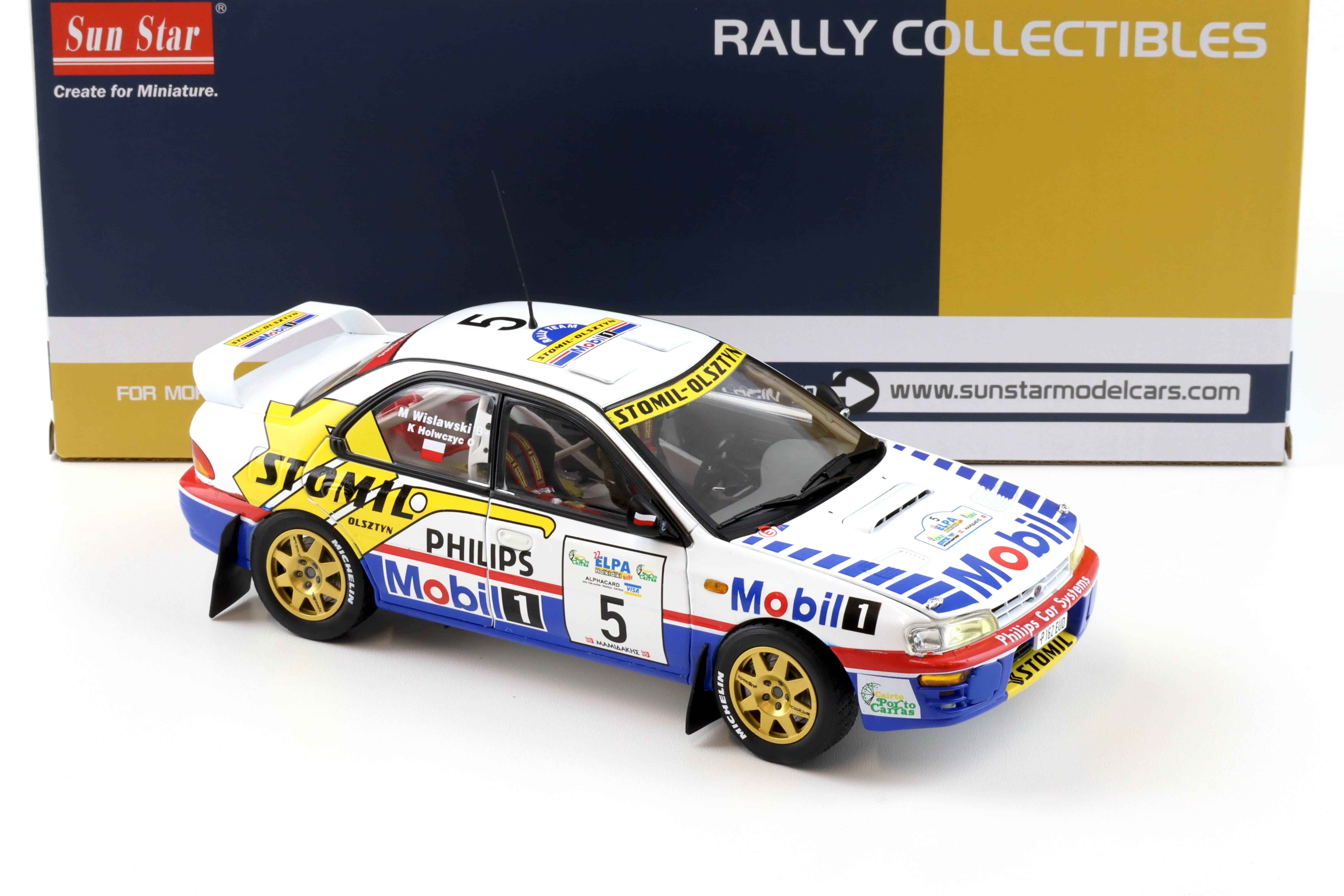 1:18 Sun Star Subaru Impreza 555 Winner Elpa Rally Halkidiki 1997 #5 Krzysztof