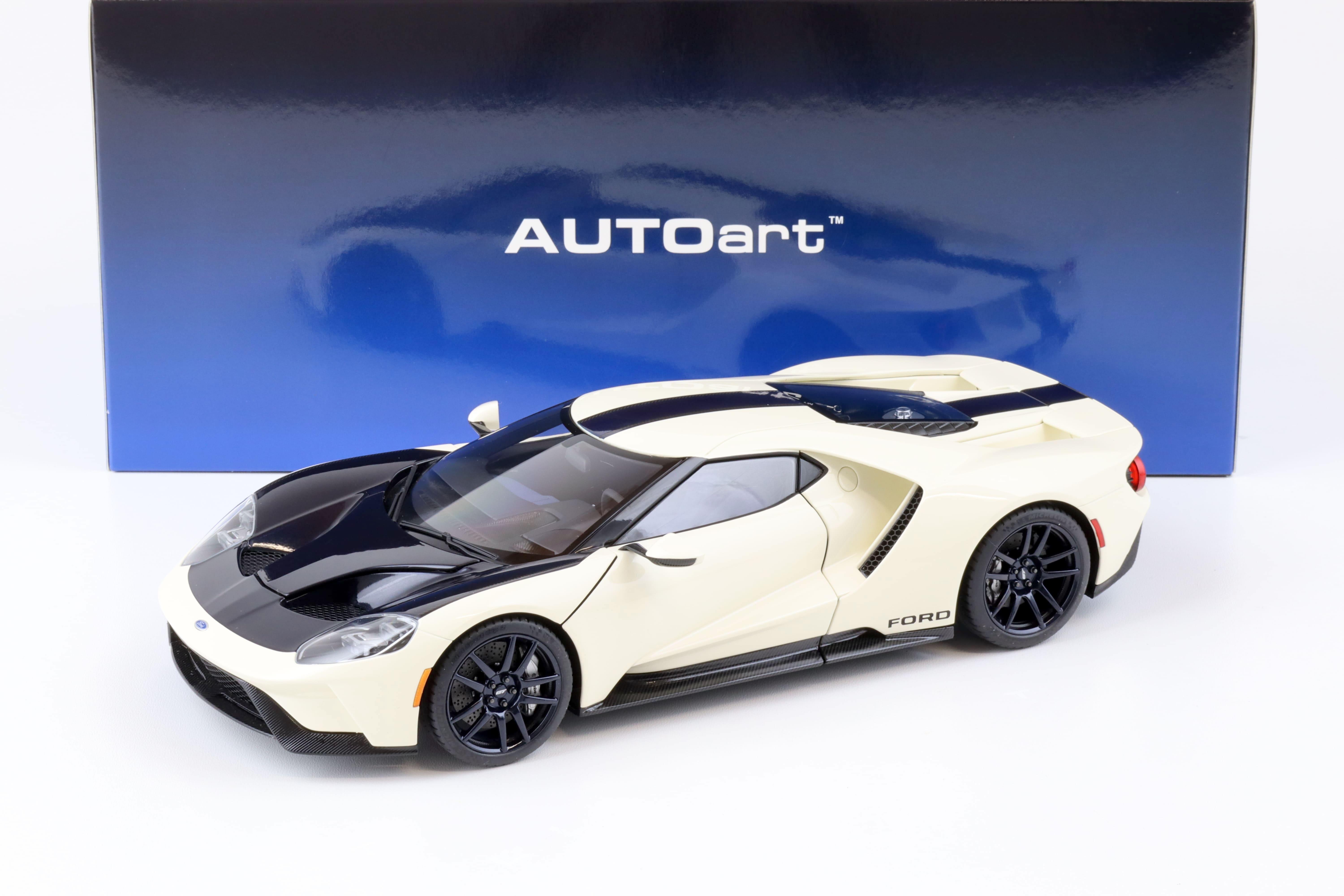 1:18 AUTOart Ford GT '64 Prototype Heritage Edition 2022 white/ blue 72926
