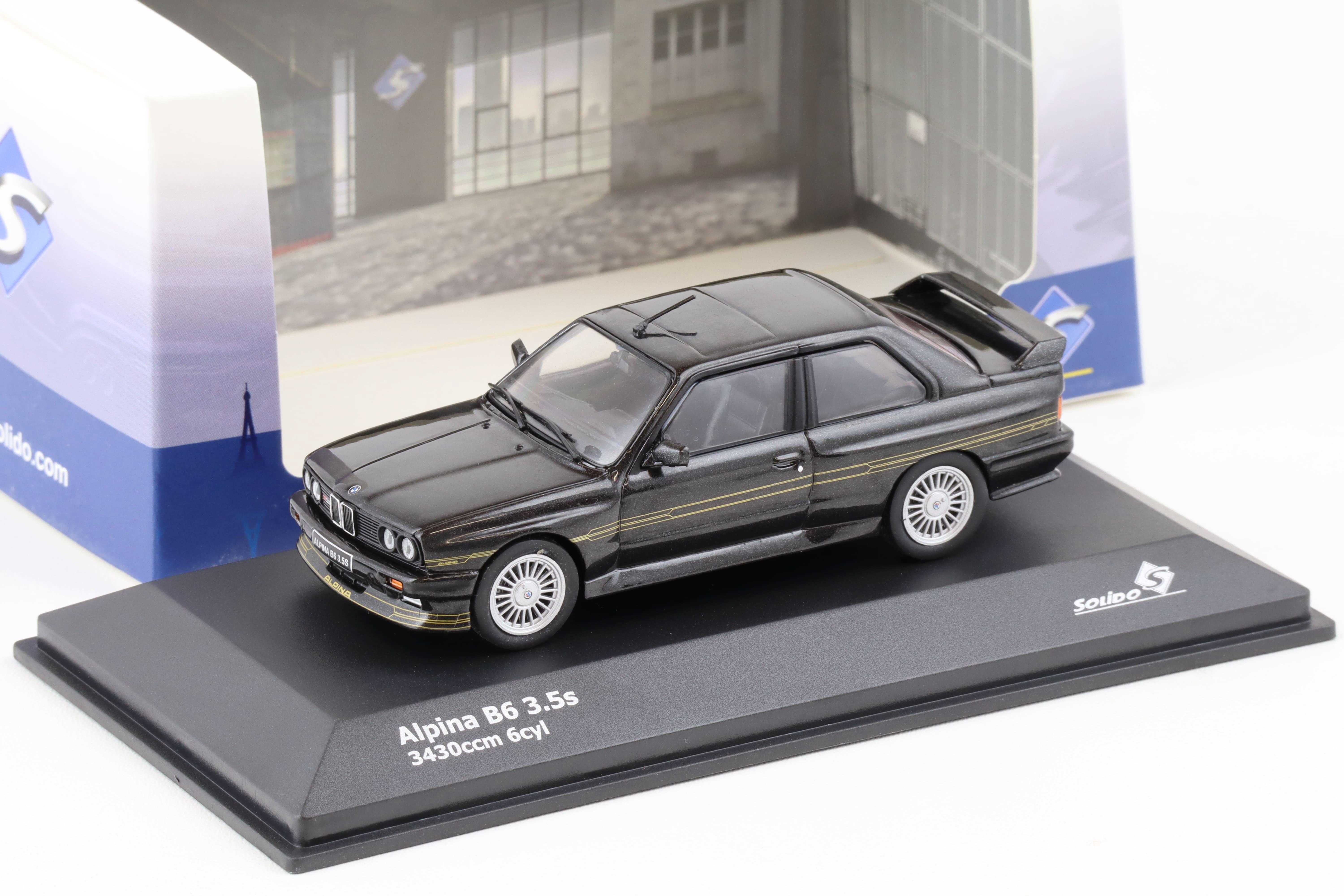 1:43 Solido BMW M3 E30 Alpina B6 3.5S Coupe black 1989