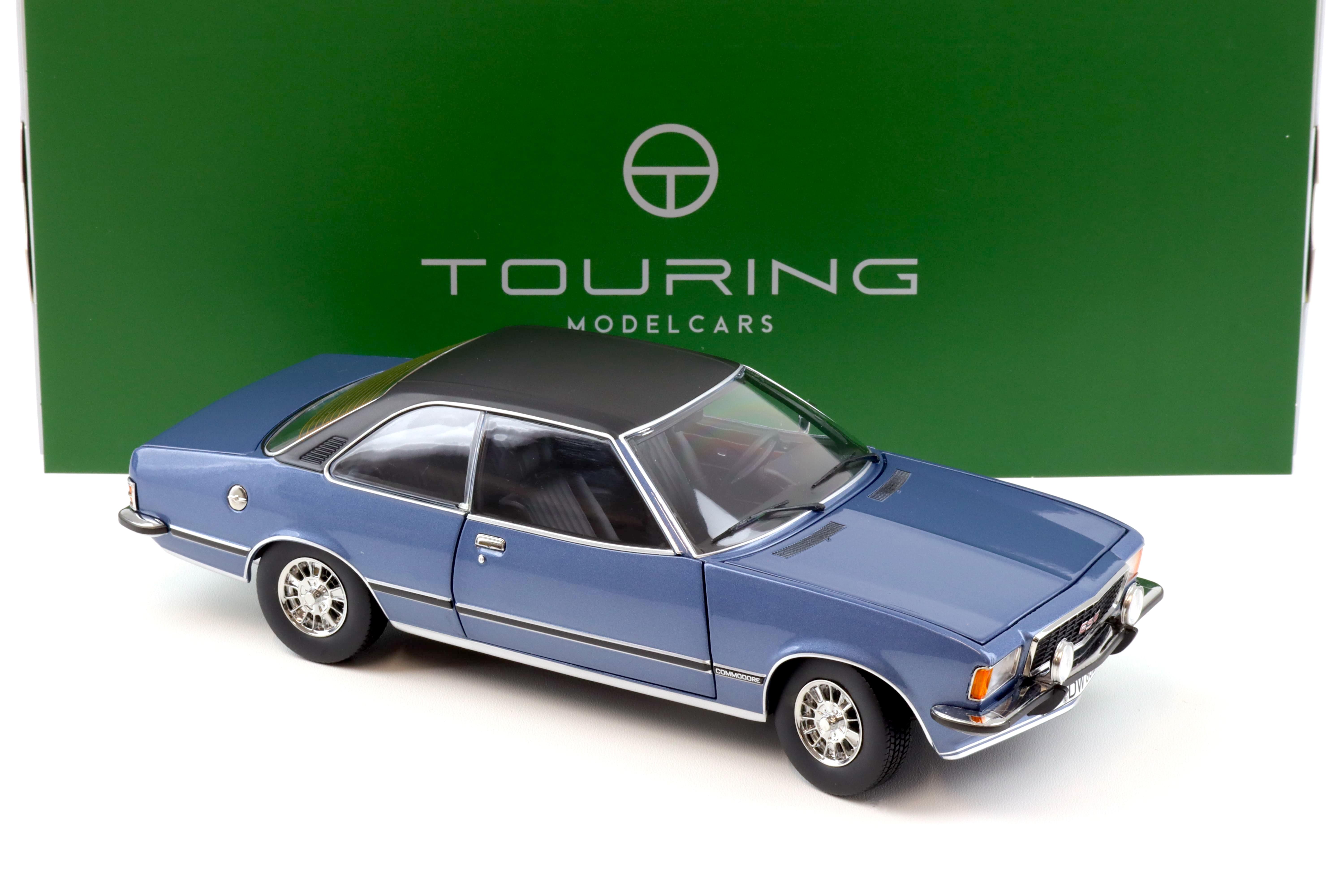 1:18 Touring Modelcars Opel Commodore B GS/E Coupe 1975 Saphire blue met.