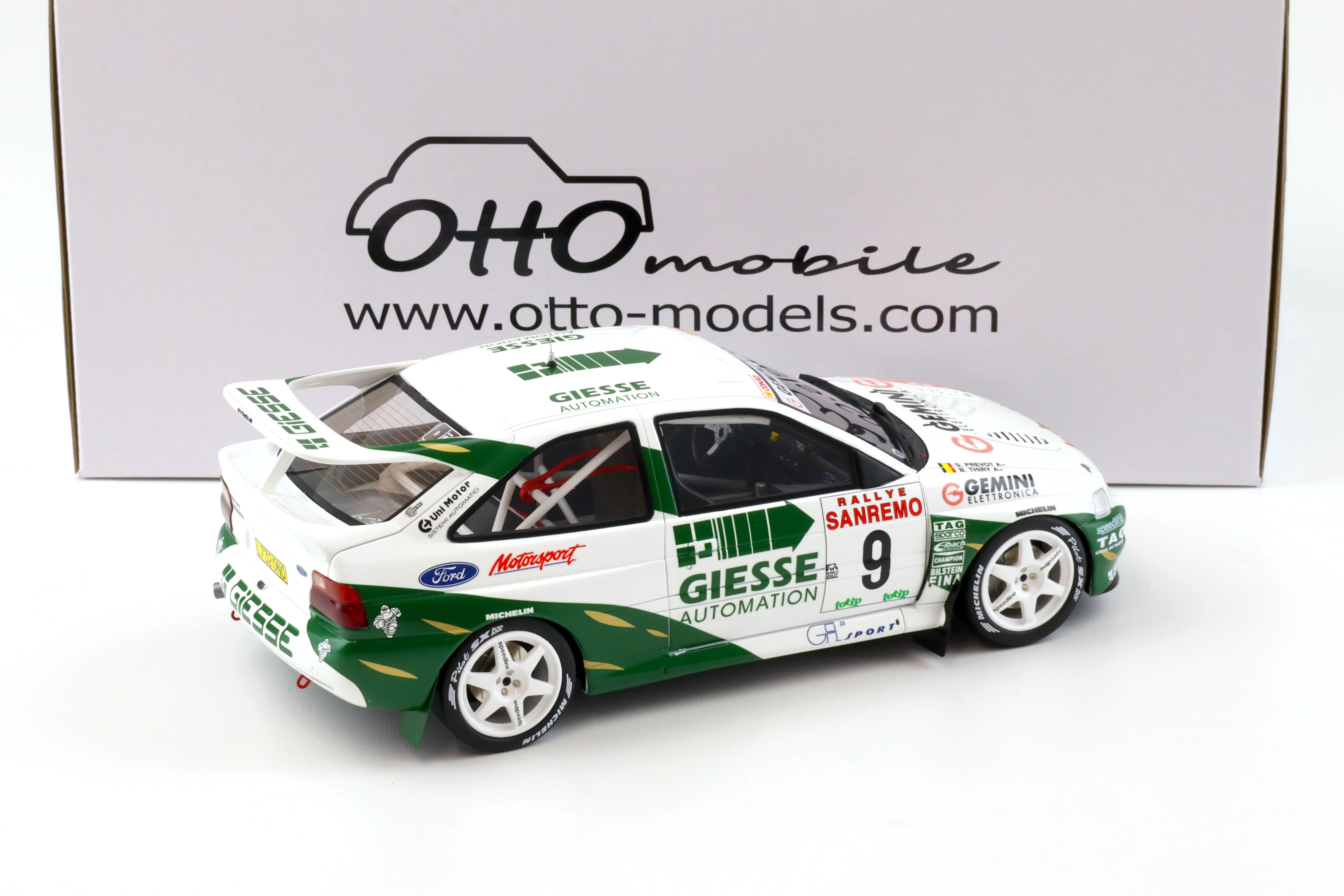 1:18 OTTO mobile OT1038 Ford Escort RS Cosworth Gr.A Rally San Remo Thiry 1994