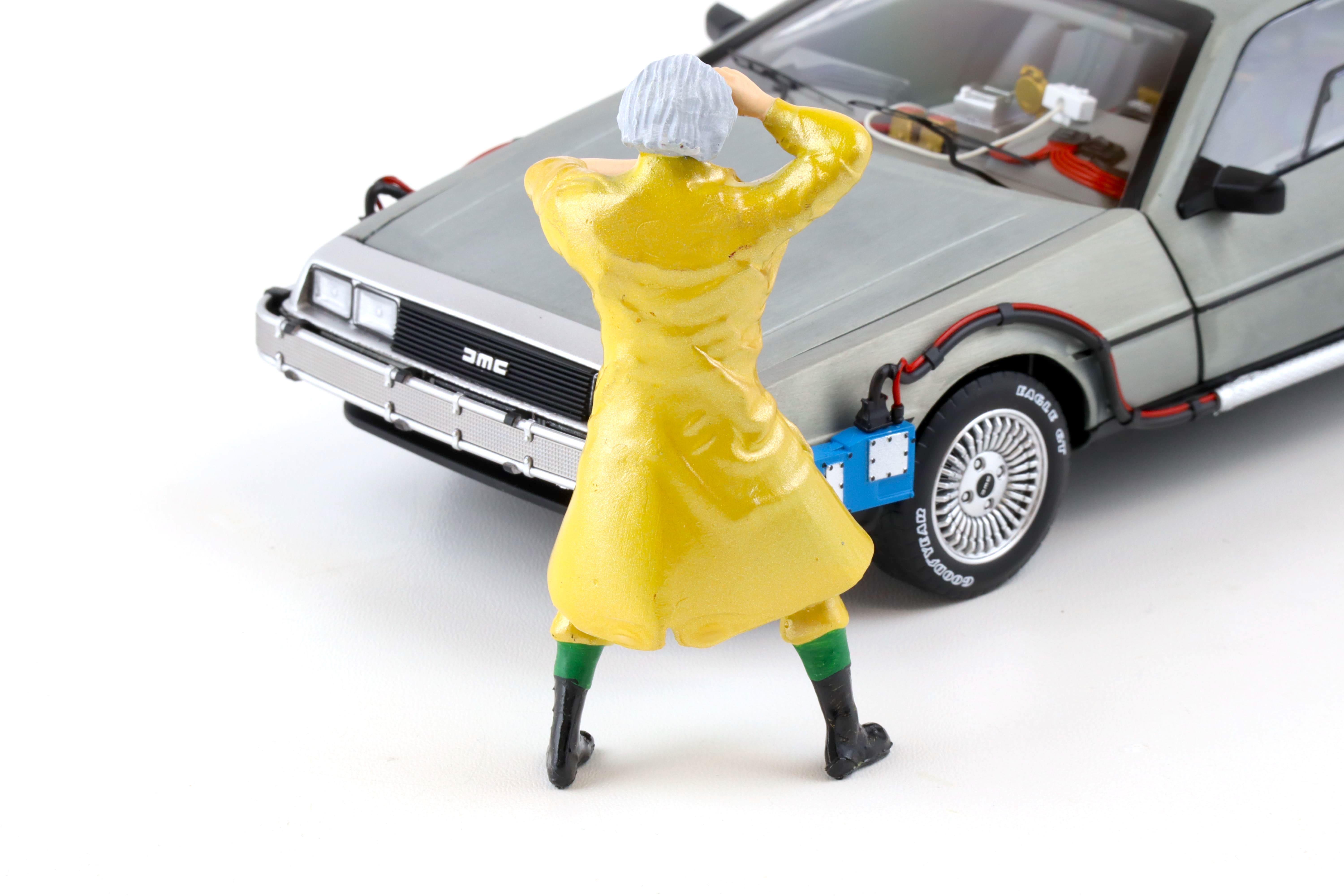 1:18 Triple9 Back to the Future Dr. Emmett Brown Figur Figure Diorama Zubehör T9-18001