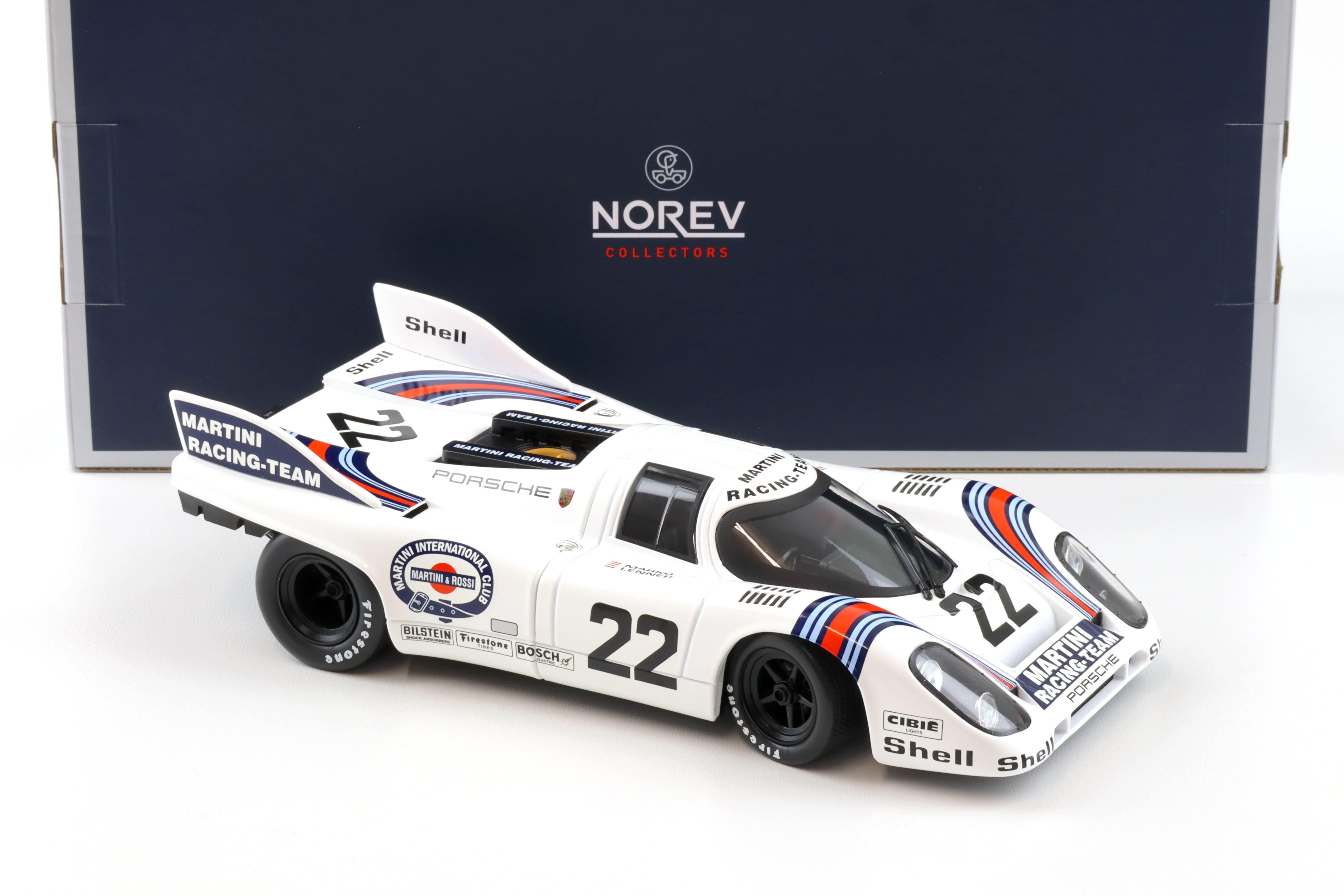 1:18 Norev Porsche 917K Winner 24h France 1971 Marko van Lennep #22 Martini Racing