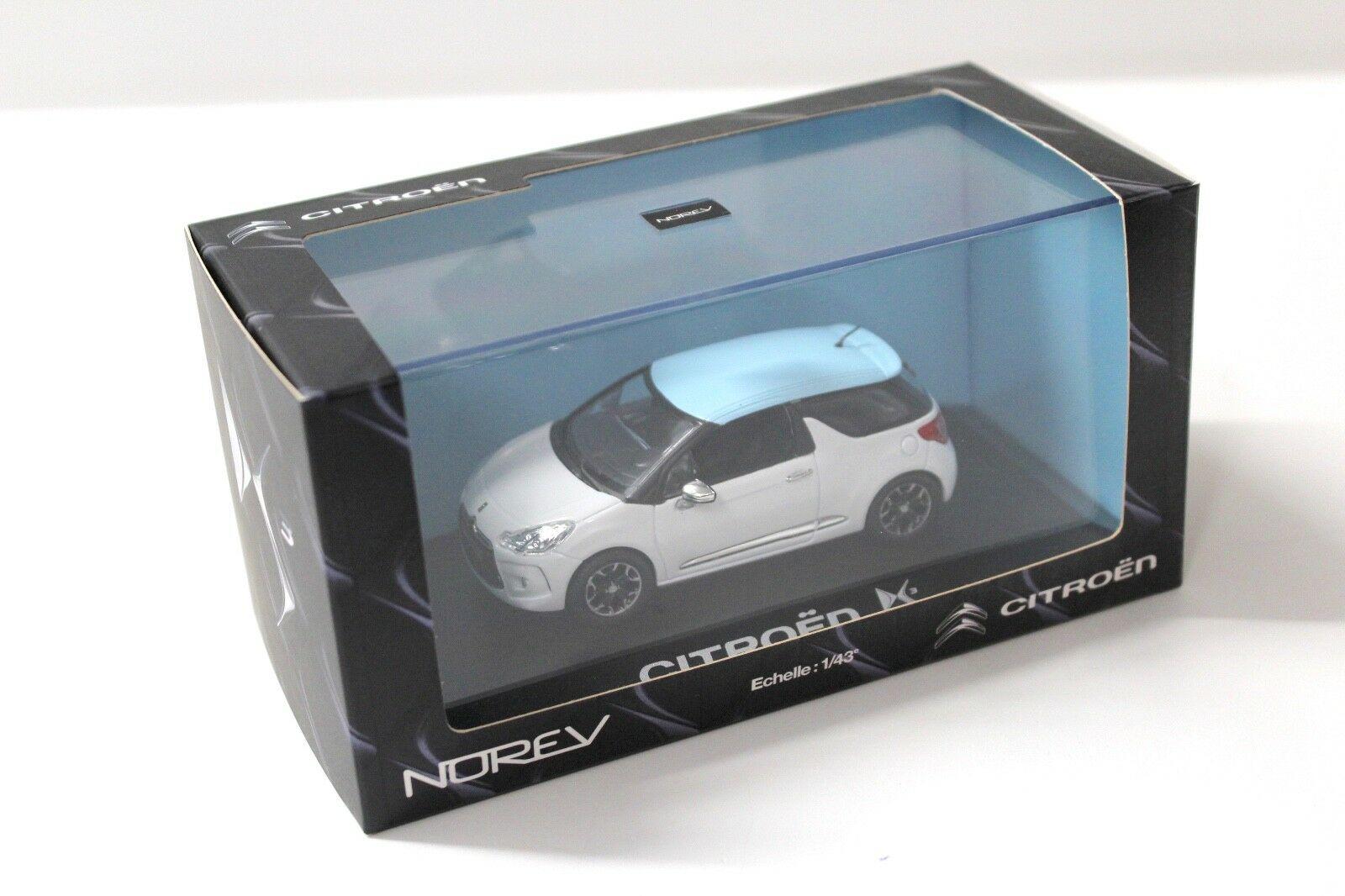 1:43 Norev Citroen DS3 white/ light blue 2010