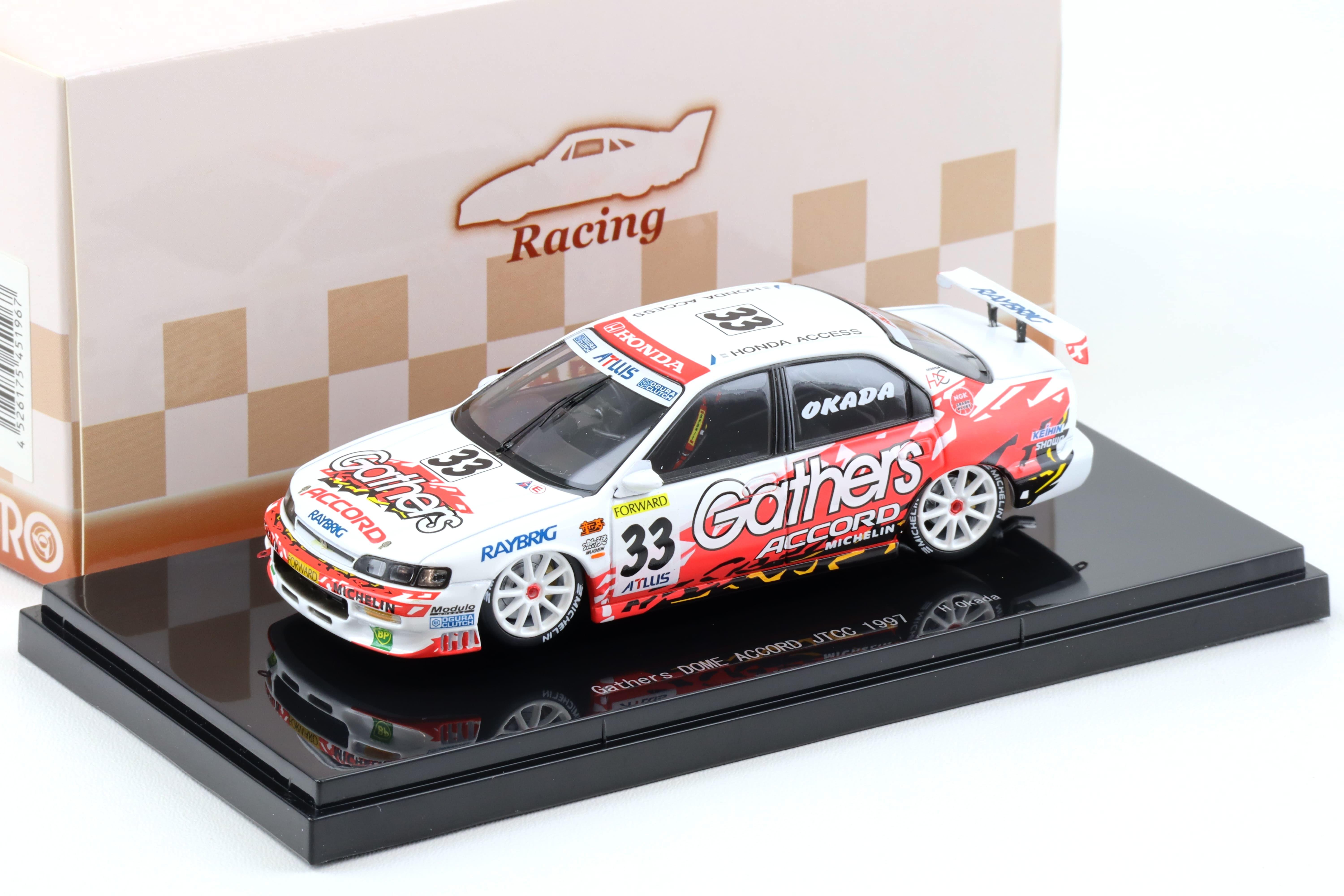 1:43 Ebbro Honda Accord Gathers DOME ACCORD #33 JTCC 1997 Okada