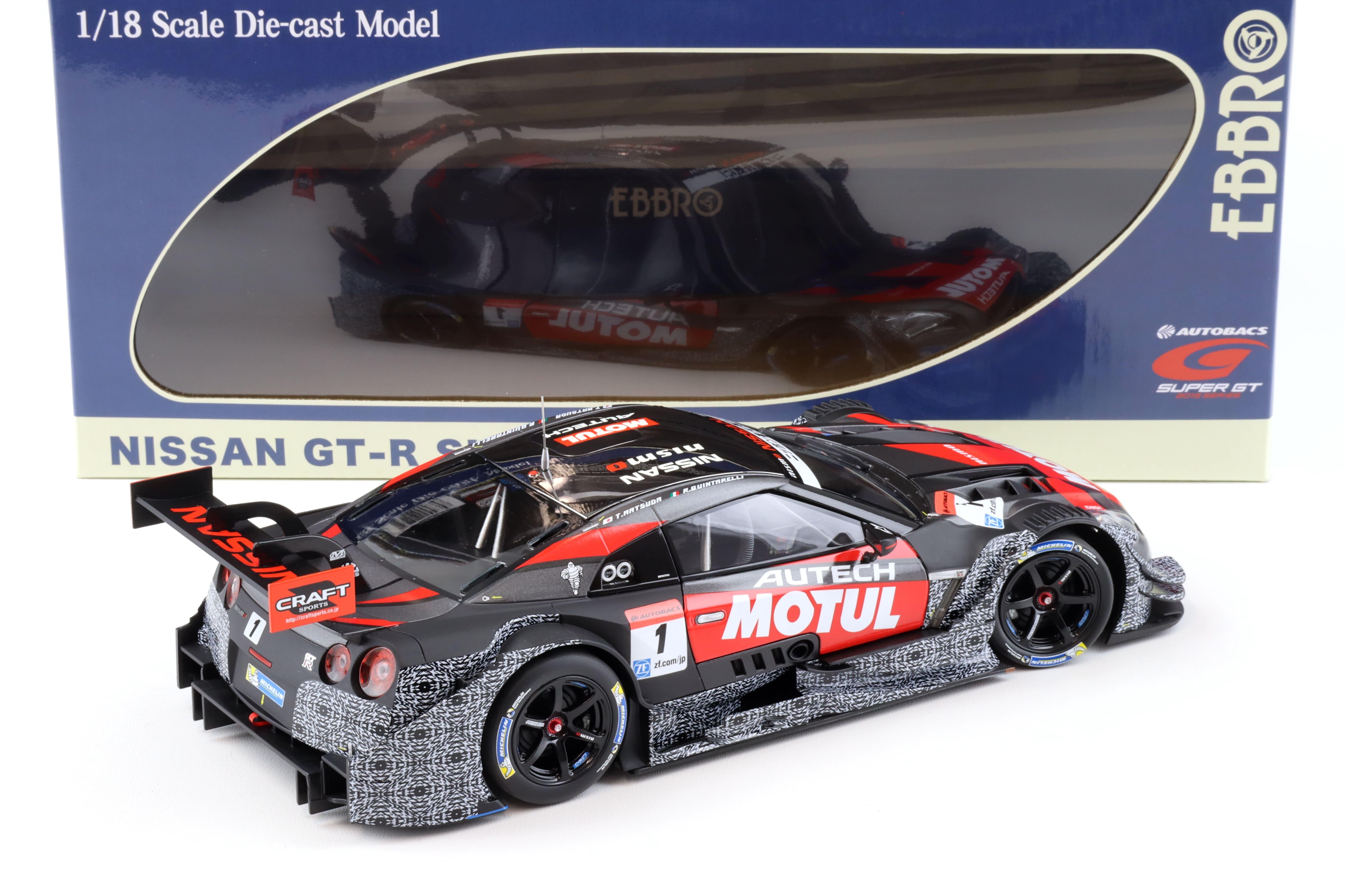 1:18 Ebbro Nissan GT-R Super GT500 2015 Okayama Test #1 MOTUL AUTECH