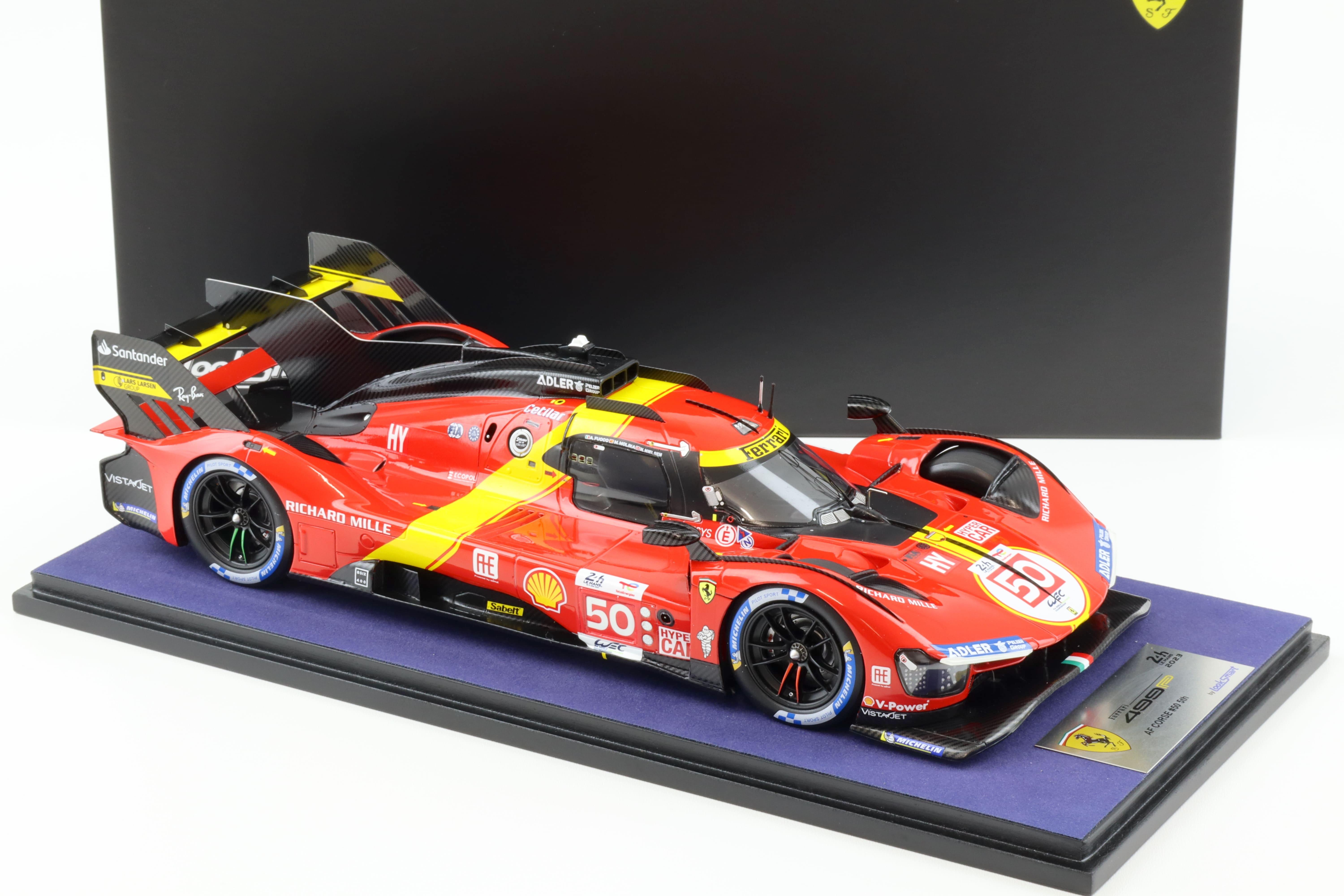 1:18 LookSmart Ferrari 499P #50 AF Corse 24h Le Mans 2023 Fuoco/ Molina 5th Place