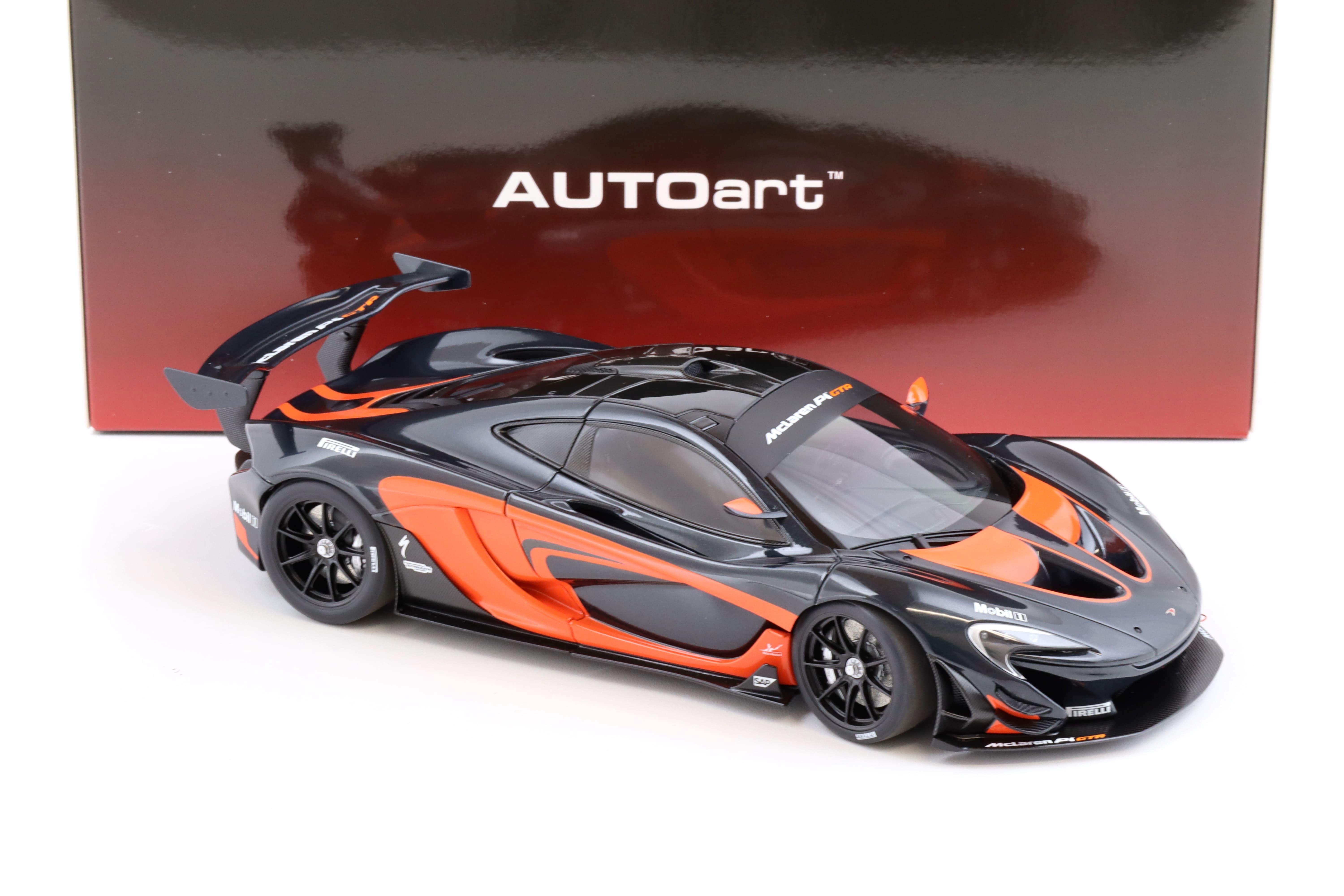 1 18 AUTOart McLAREN P1 GTR dark hyper silver red accents 81543