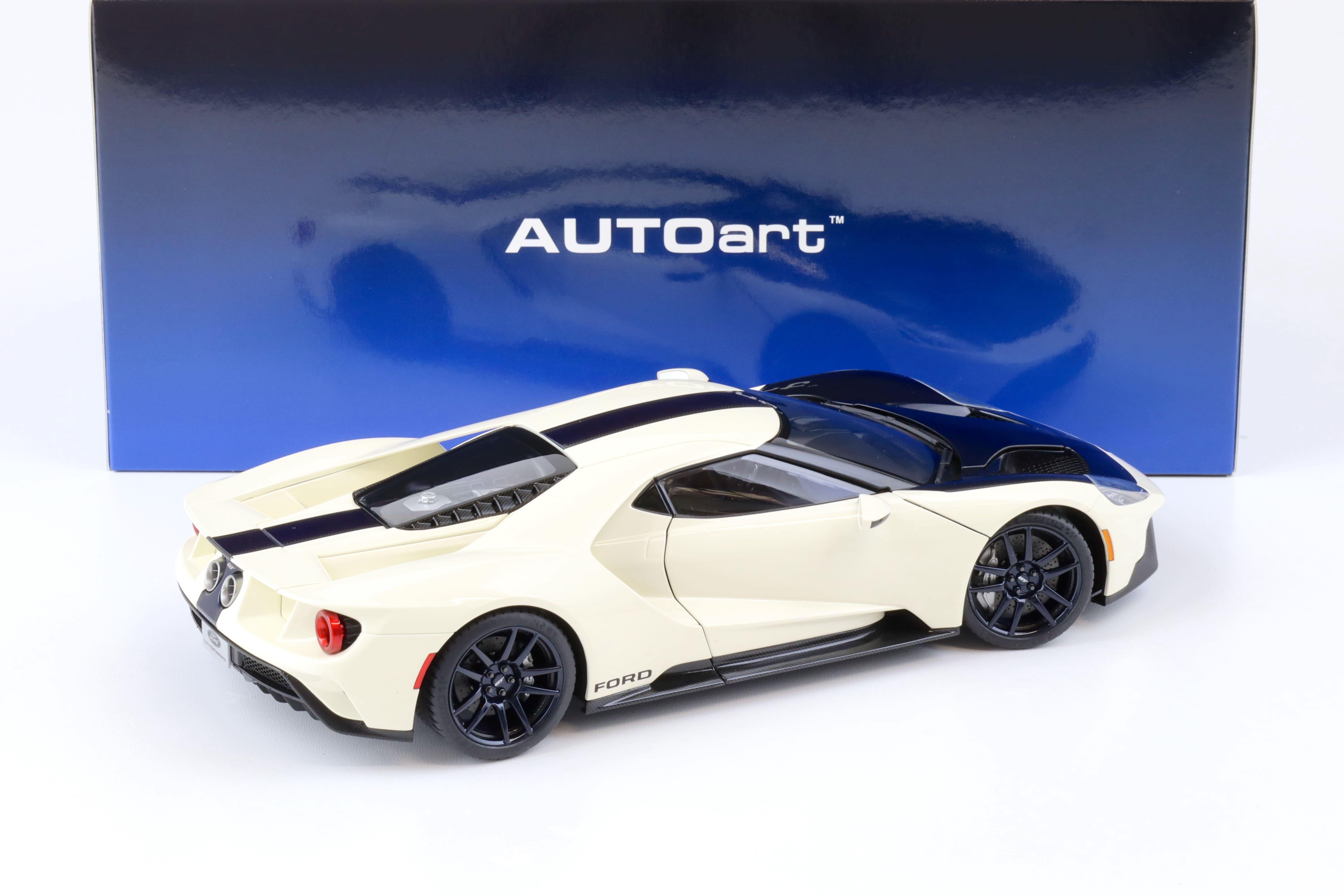 1:18 AUTOart Ford GT '64 Prototype Heritage Edition 2022 white/ blue 72926