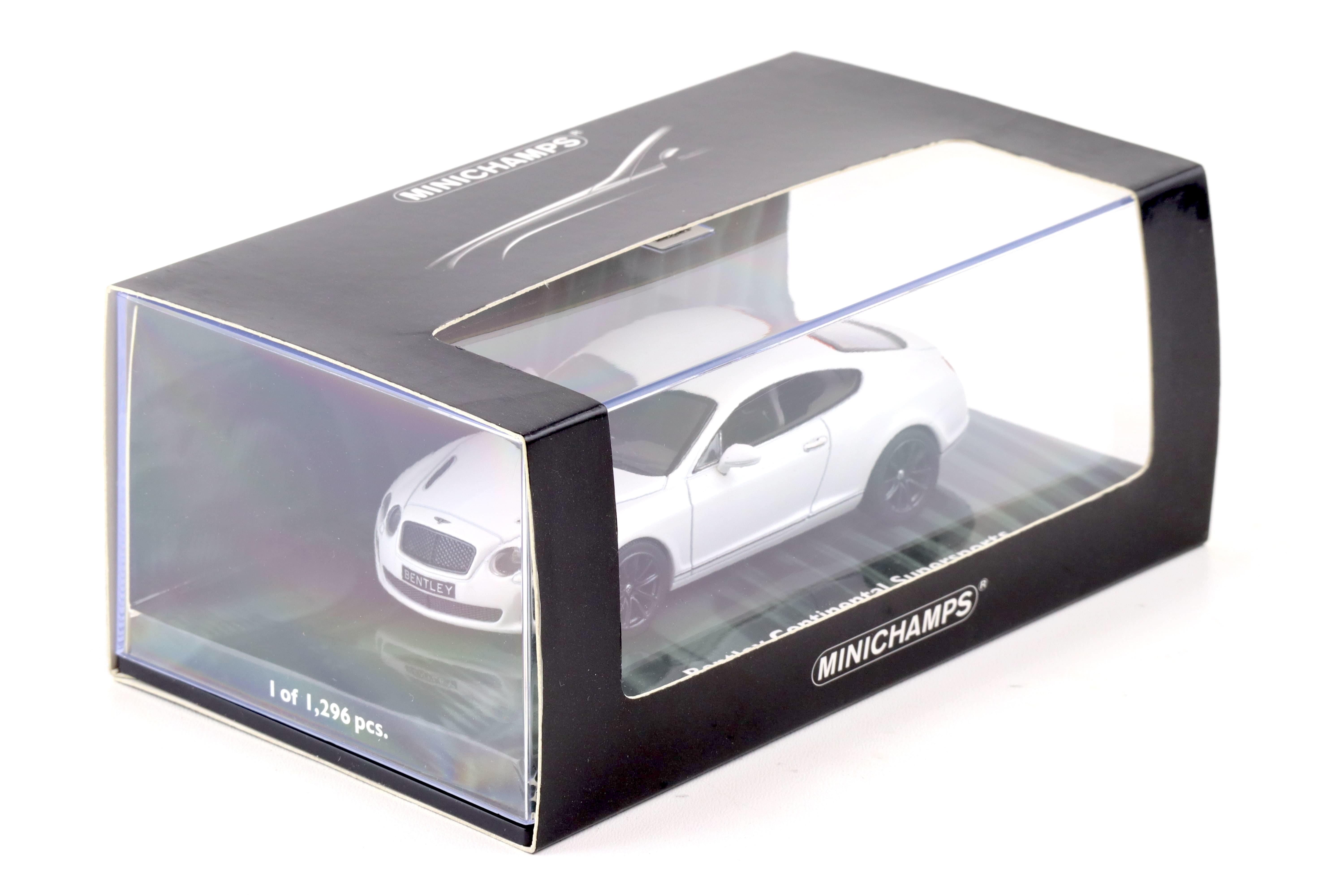 1:43 Minichamps Bentley Continental Supersports 2009 satin white 