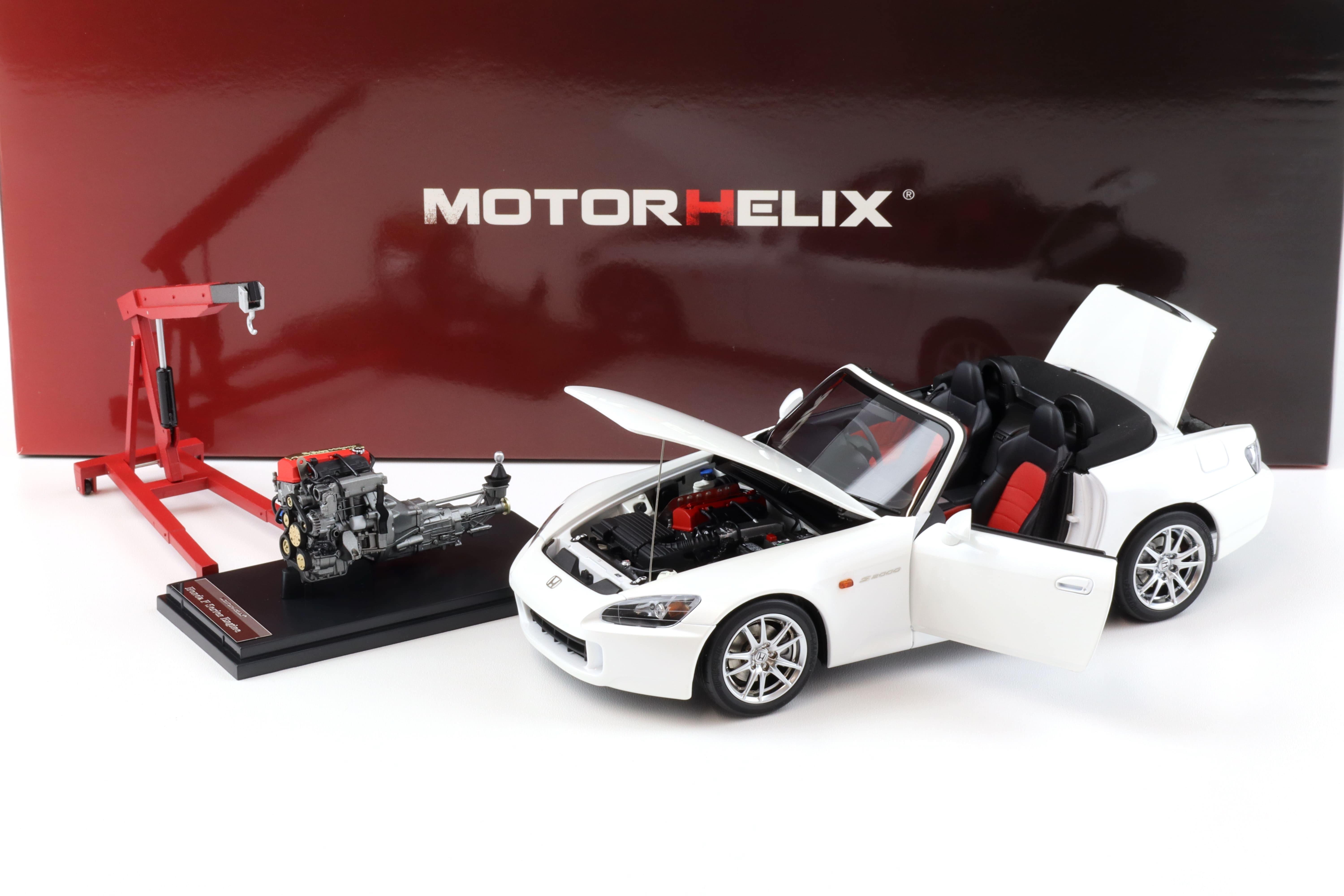 1:18 Motorhelix Honda S2000 (AP2) Grand Prix white + engine Diecast M85102