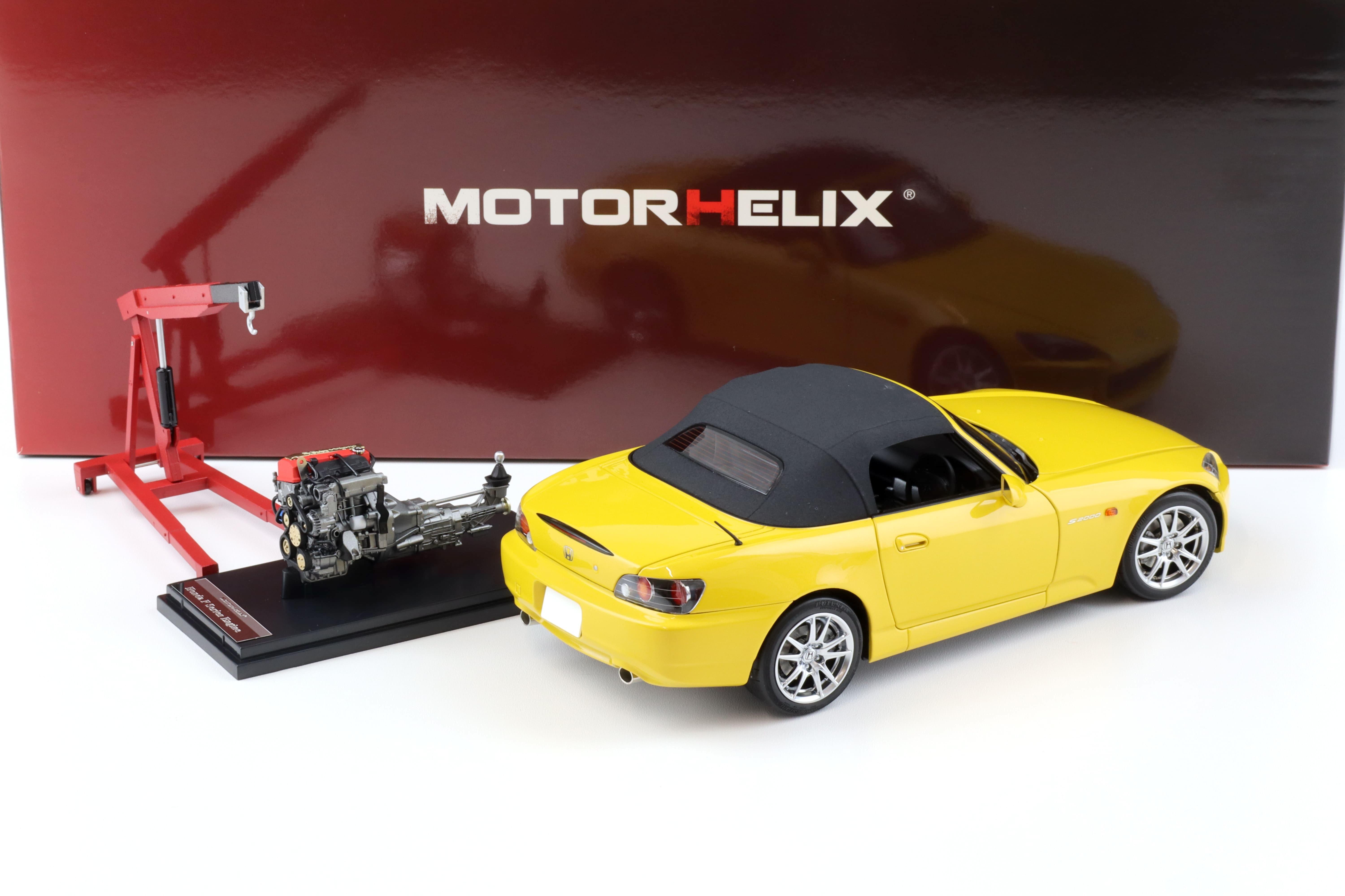 1:18 Motorhelix Honda S2000 (AP2) Indy yellow pearl + engine Diecast M85103