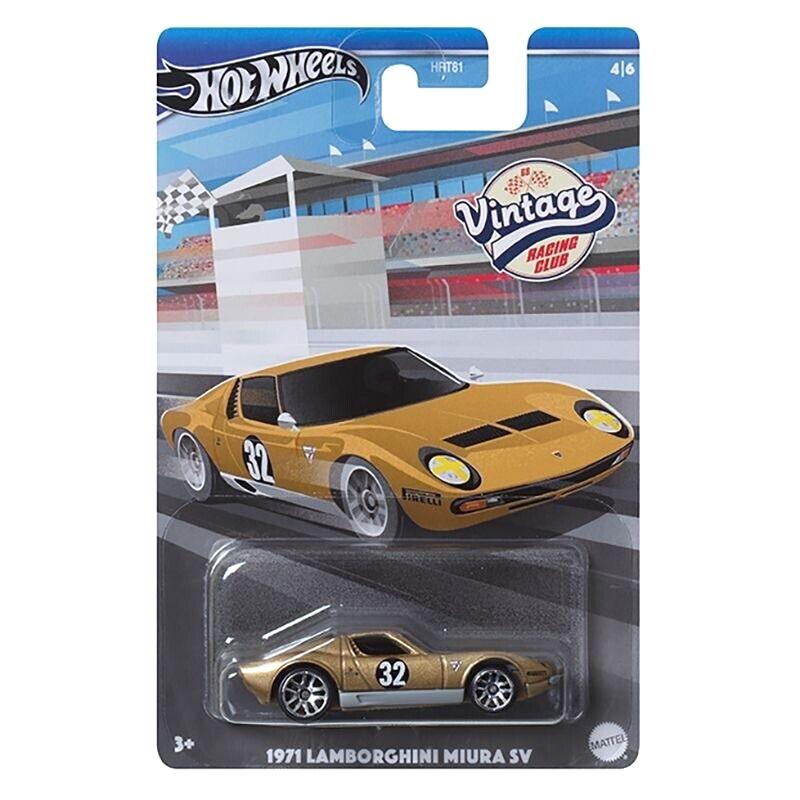 1:64 Hot Wheels 2024 Vintage Racing Club 979A 1971 Lamborghini Miura SV gold