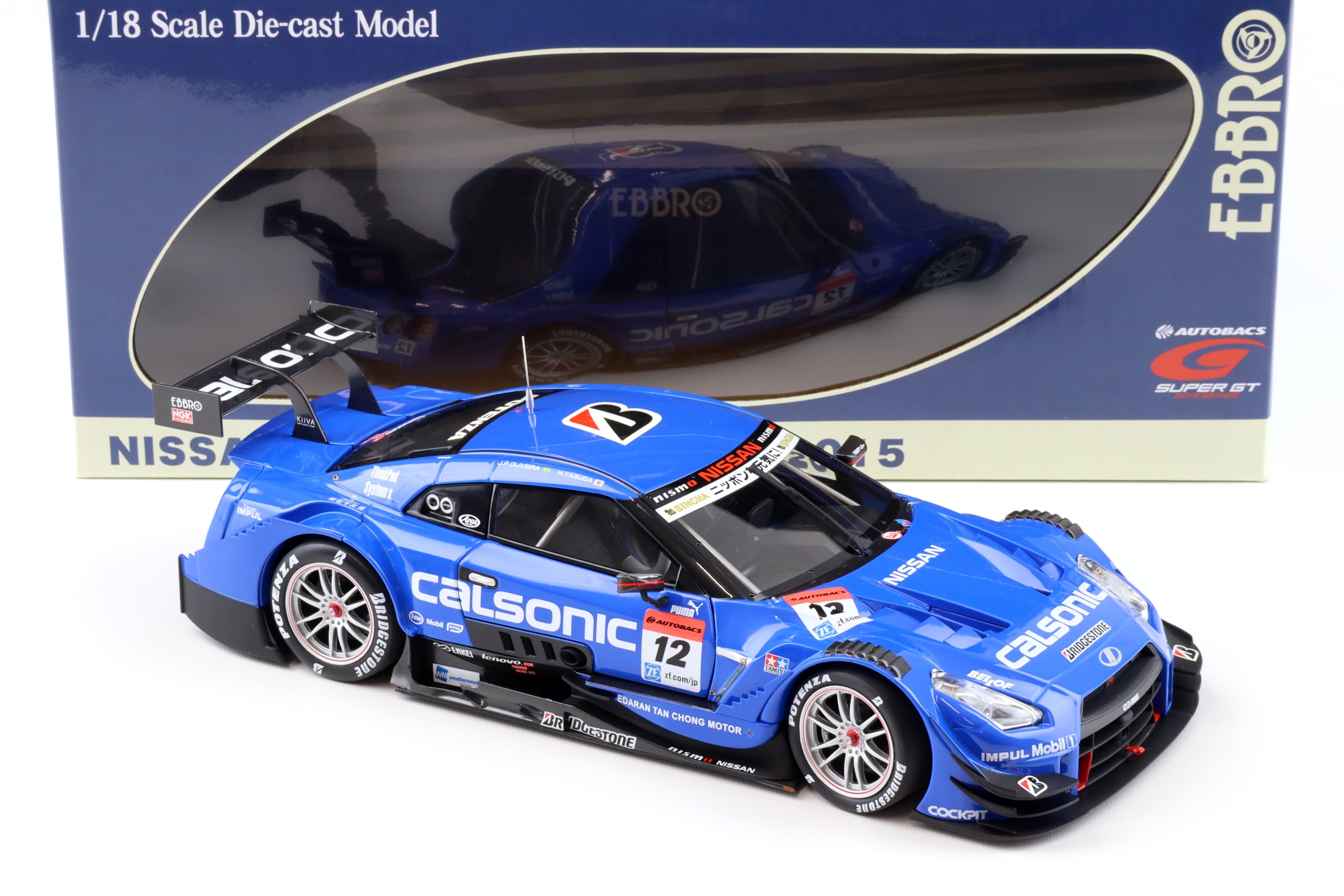 1:18 Ebbro Nissan GT-R Super GT500 2015 Rd.1 Okayama CALSONIC IMPUL #12