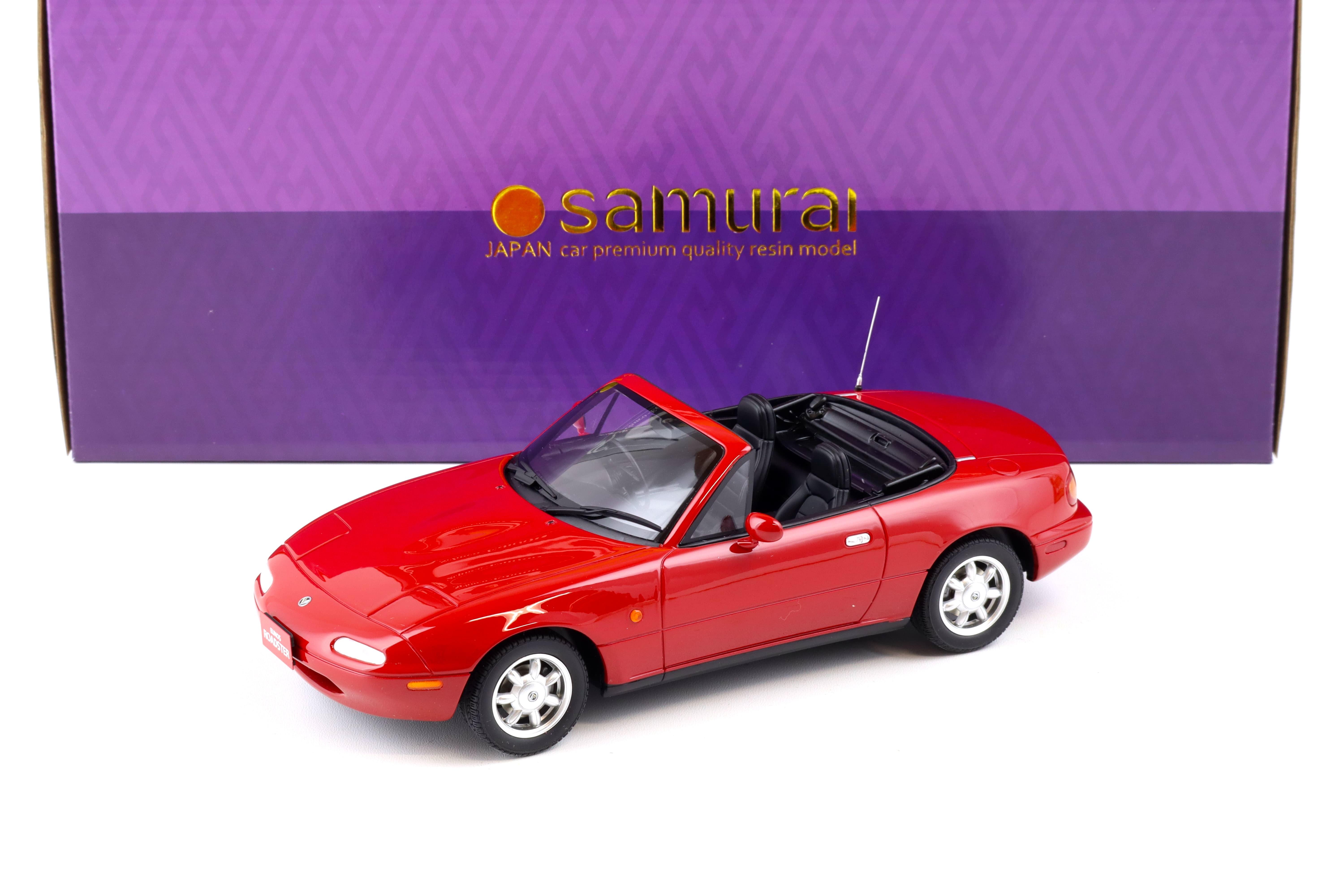 1:18 Kyosho Samurai Mazda MX-5 Eunos Roadster RHD red KSR18031R