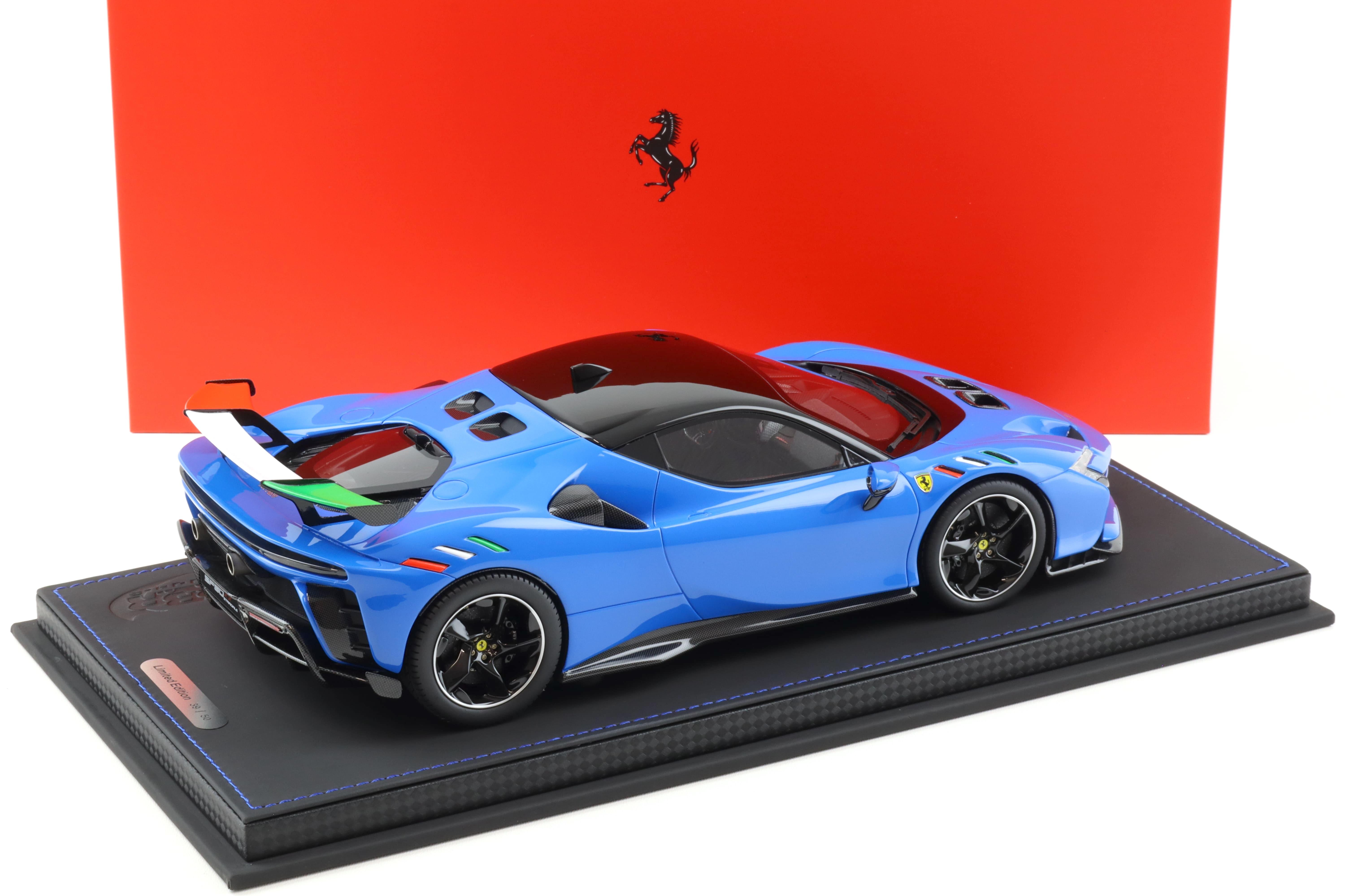 1:18 BBR Ferrari SF90 XX Stradale blue Francia/ black roof/ Italy flag - Limited 50 pcs.