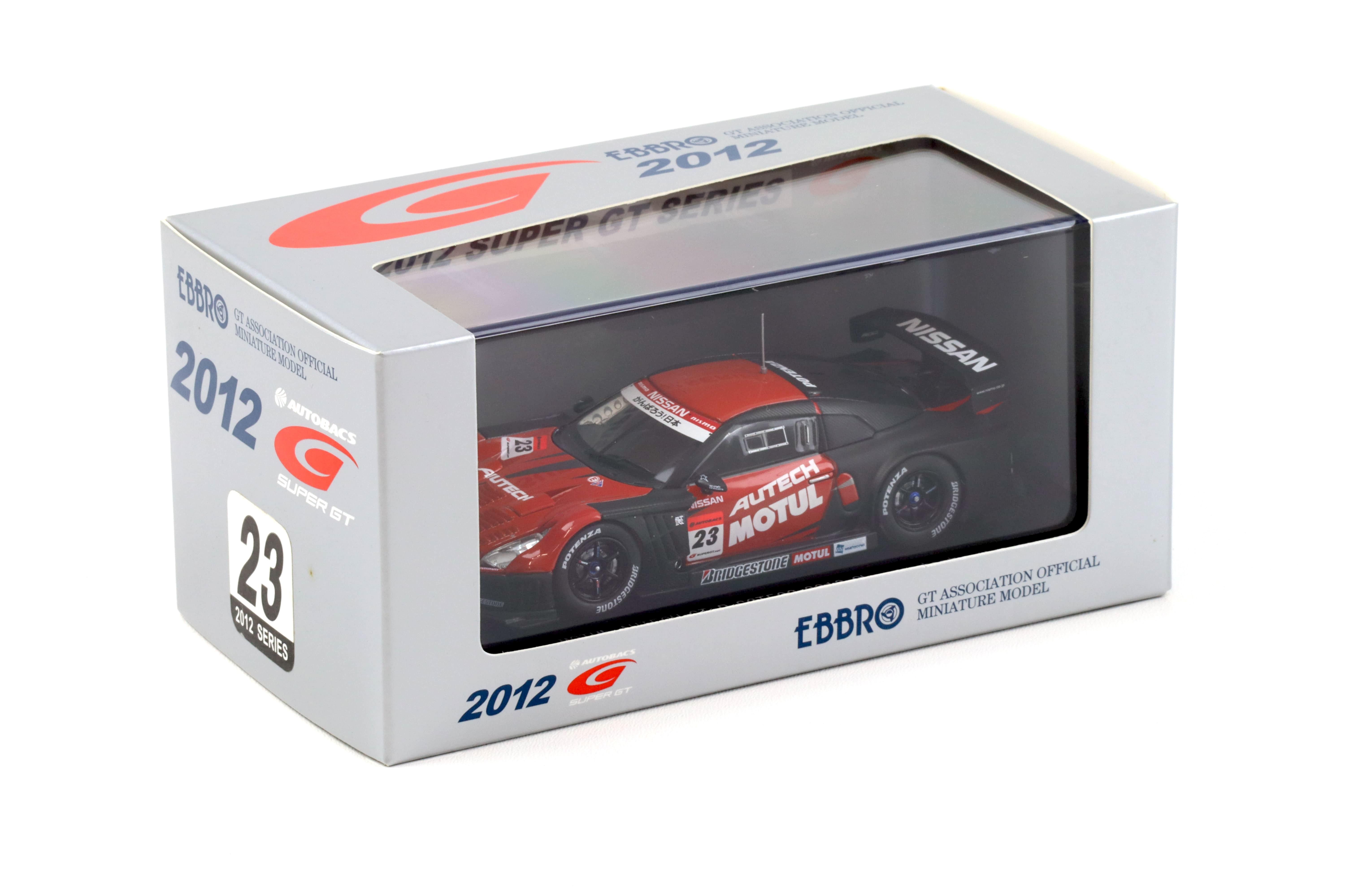 1:43 Ebbro Nissan GT-R Super GT500 MOTUL AUTECH GT-R #23 Okayama Test 2012