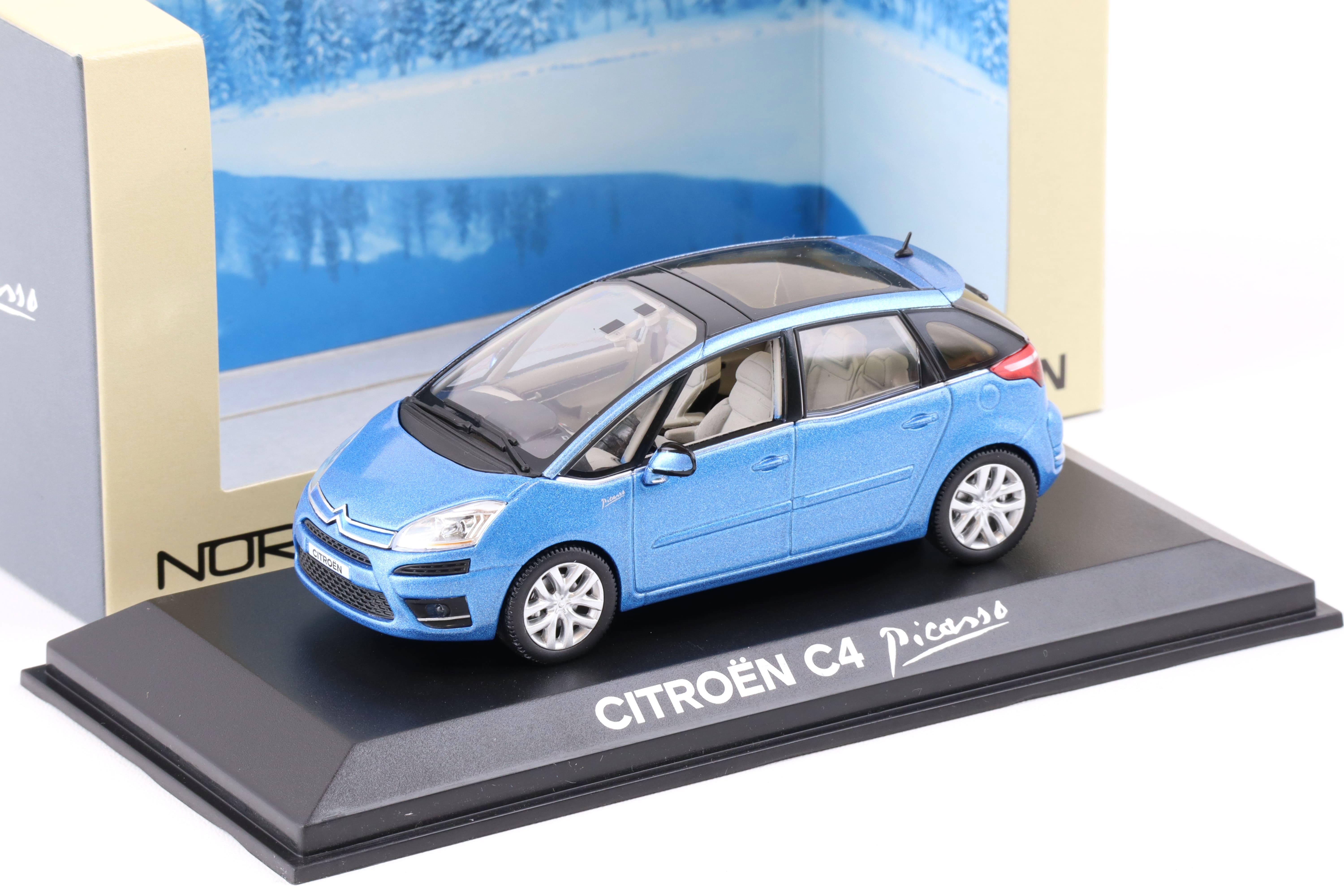 1:43 Norev Citroen C4 Picasso 2007 with glass roof blue metallic