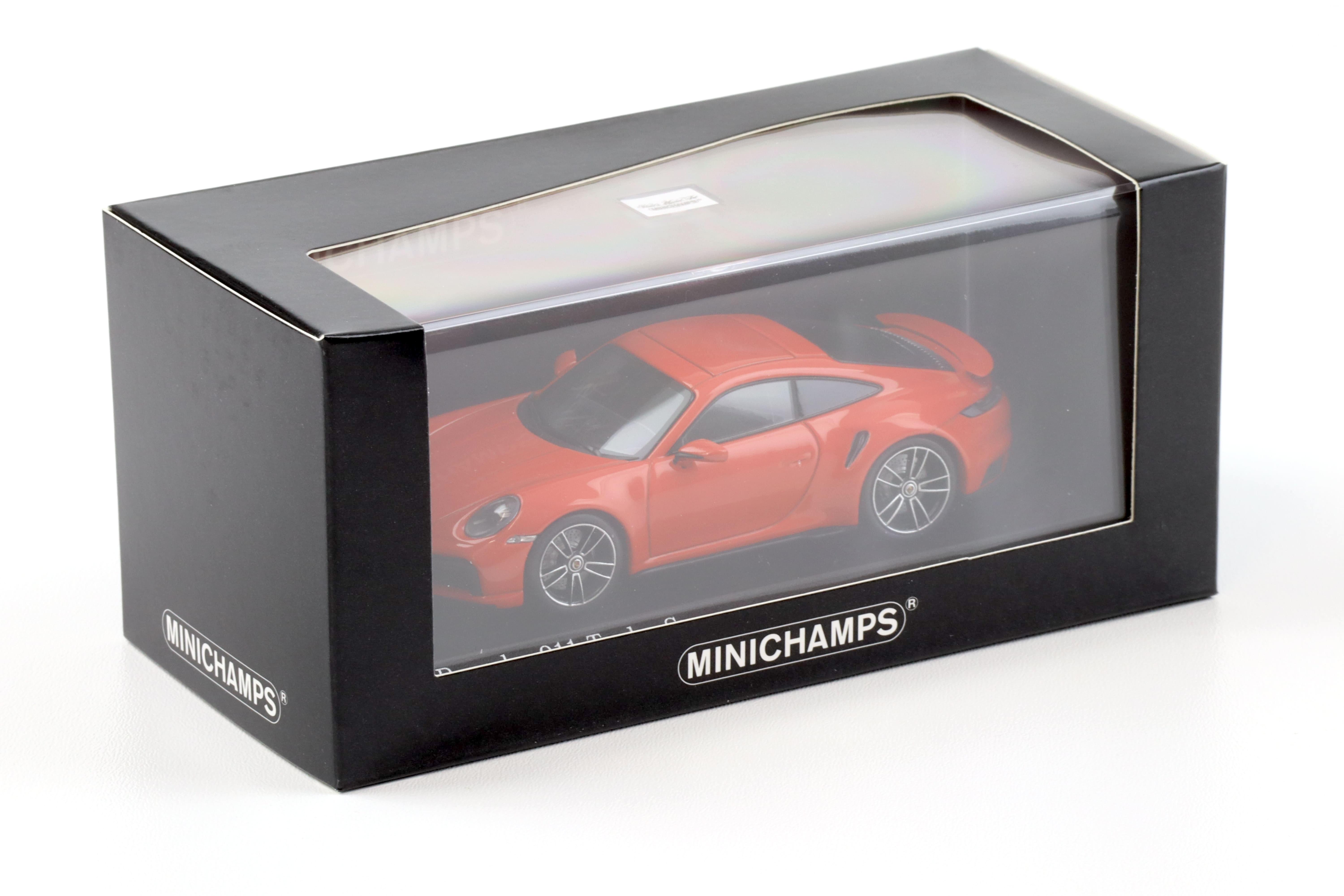 1:43 Minichamps Porsche 911 992 Turbo S Coupe 2020 Lava orange