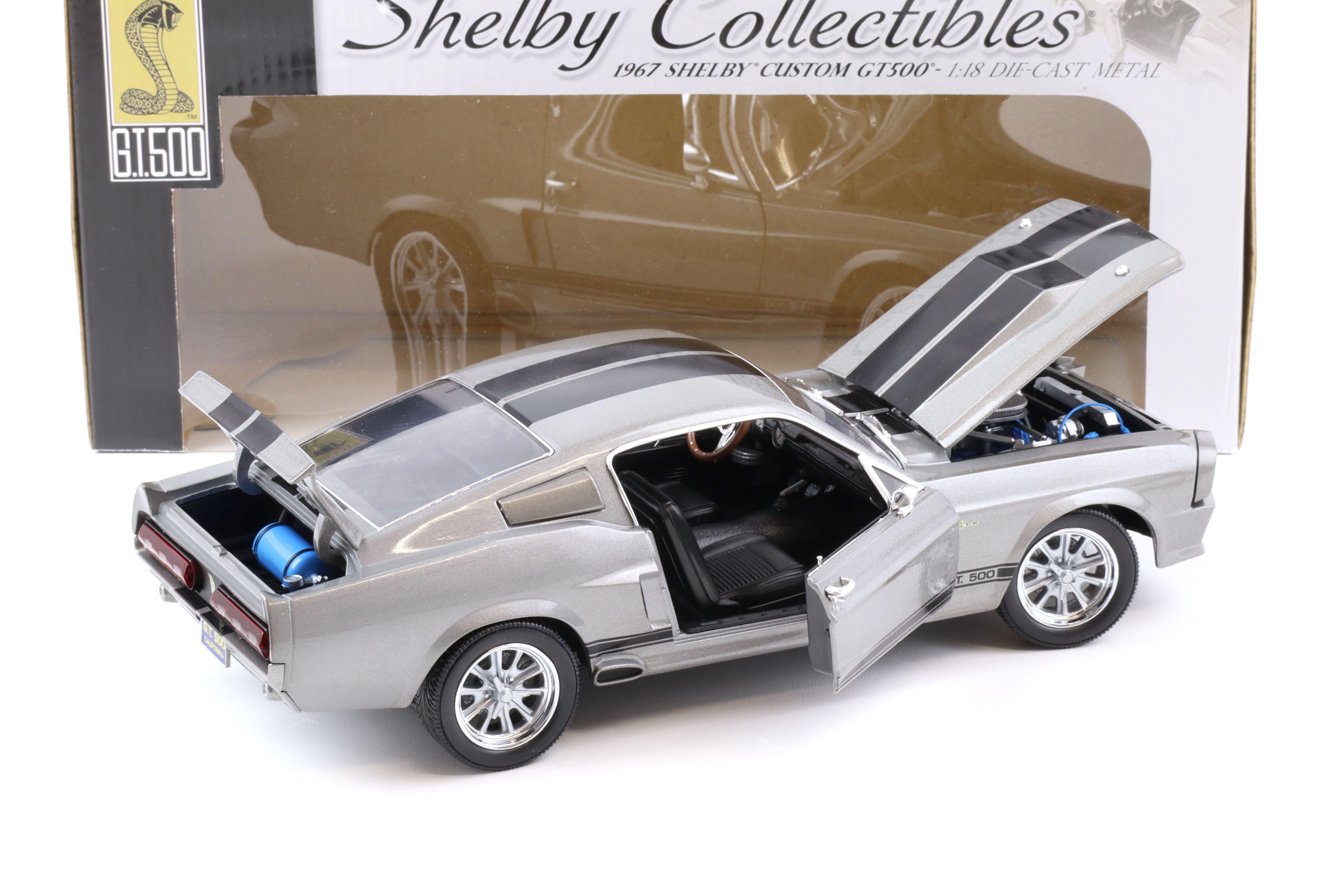 1:18 Shelby Collectibles 1967 Shelby Custom GT 500 grey/black  like ELEANOR