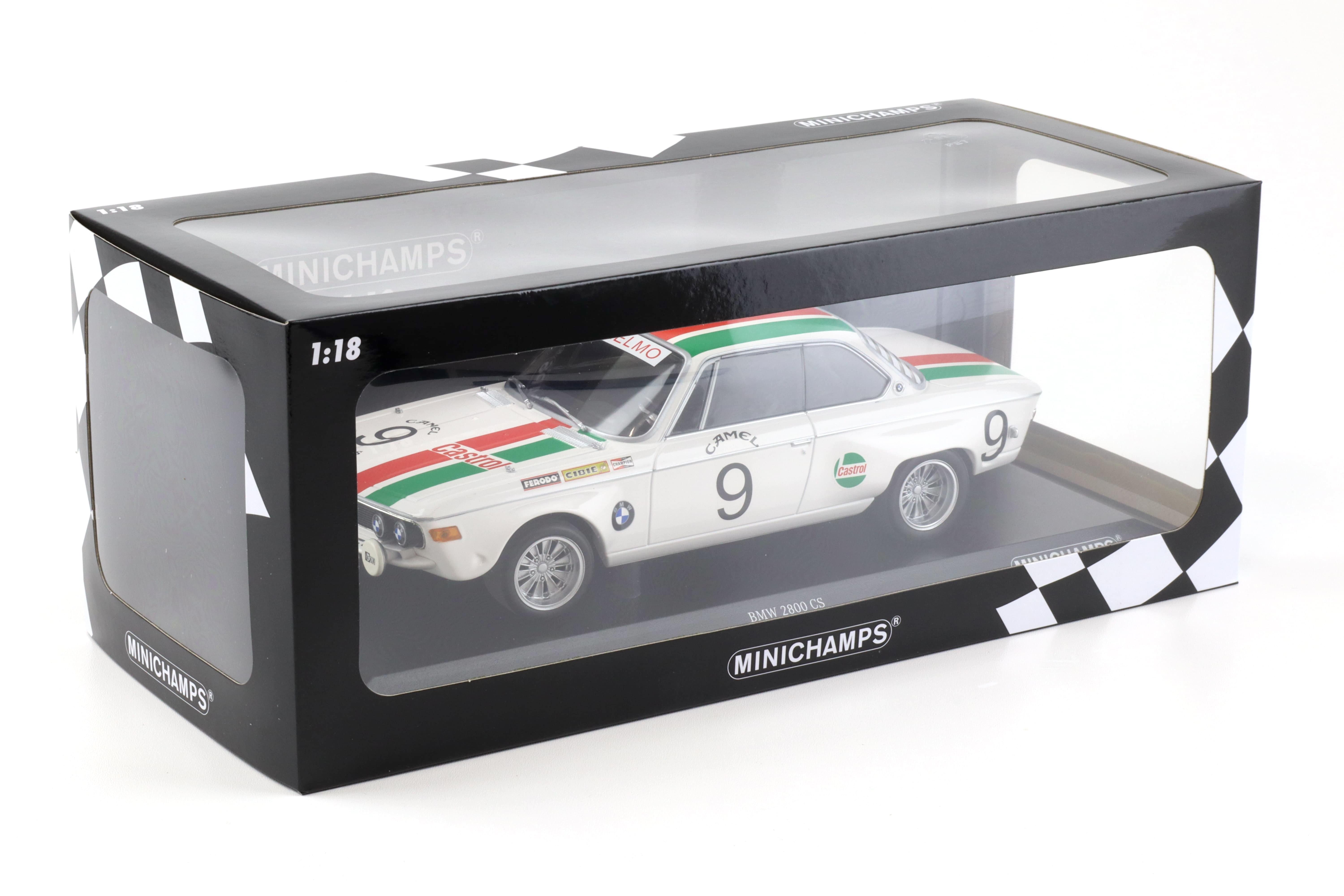 1:18 Minichamps BMW 2800 CS Castrol BMW 24h SPA 1971 Moorkens/Haxhe #9