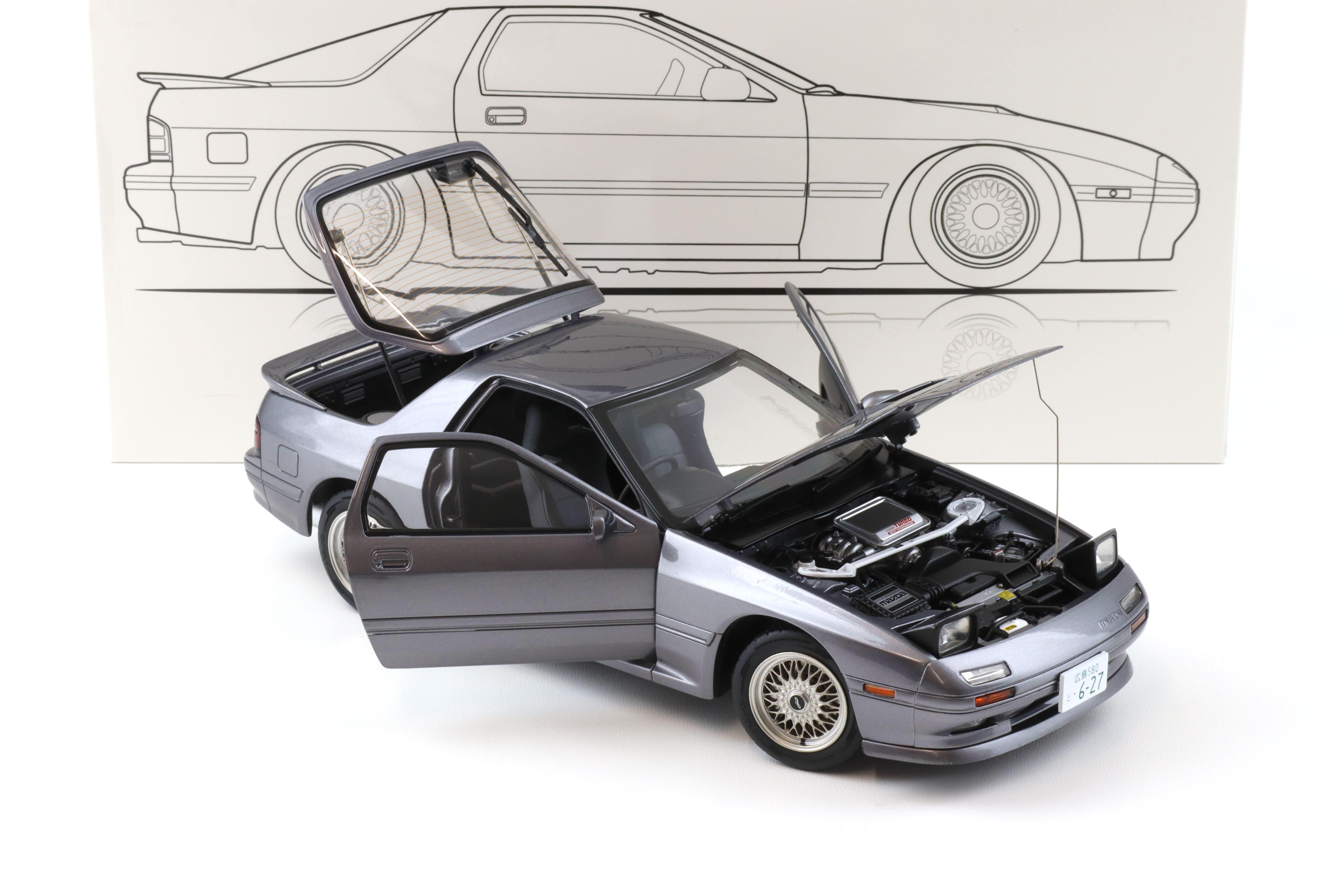 1:18 WHELART Mazda Savanna RX-7 FC3S Coupe grey metallic 