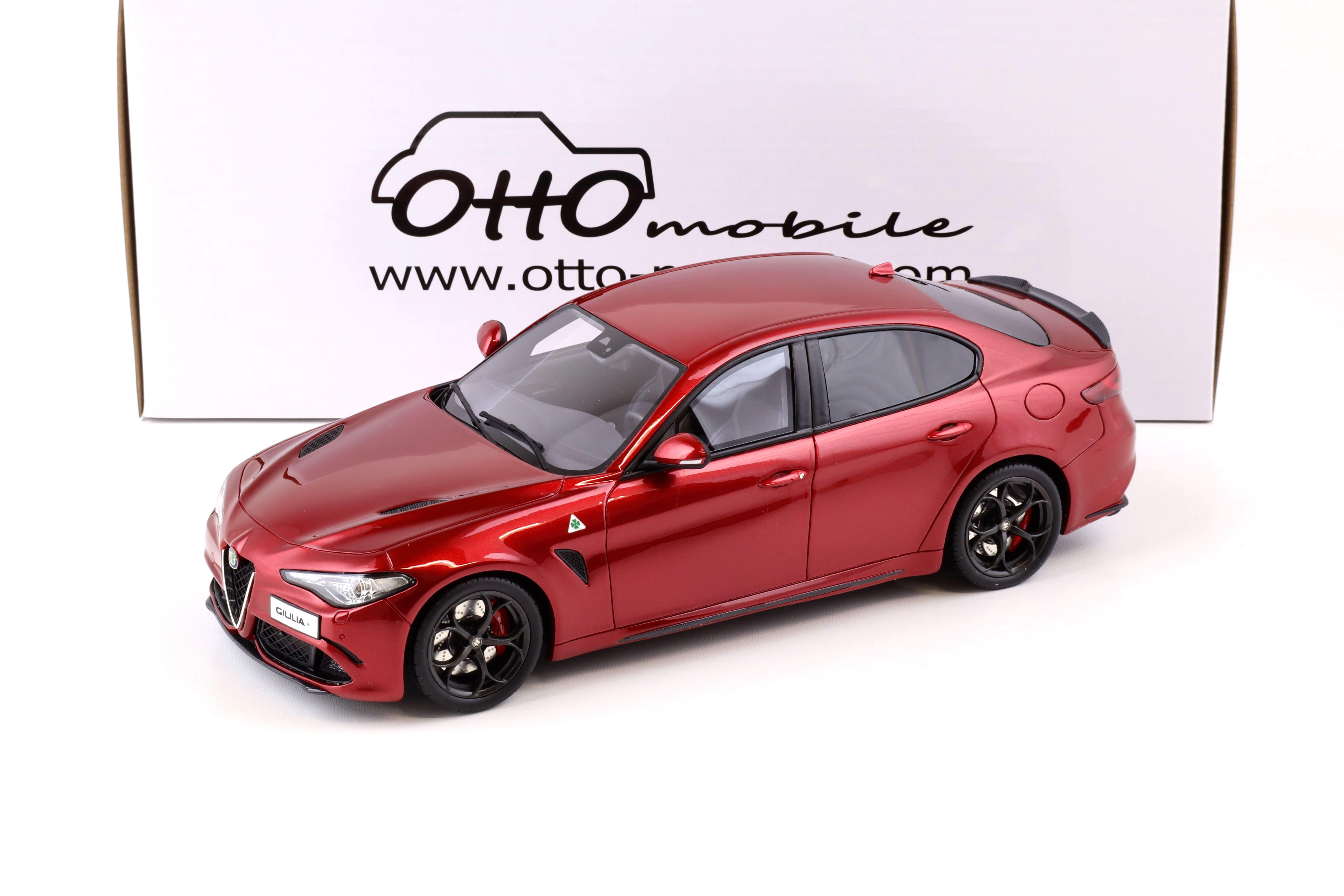 1:18 OTTO mobile OT284 Alfa Romeo Giulia QV Quadriofoglio Verde 2016 red