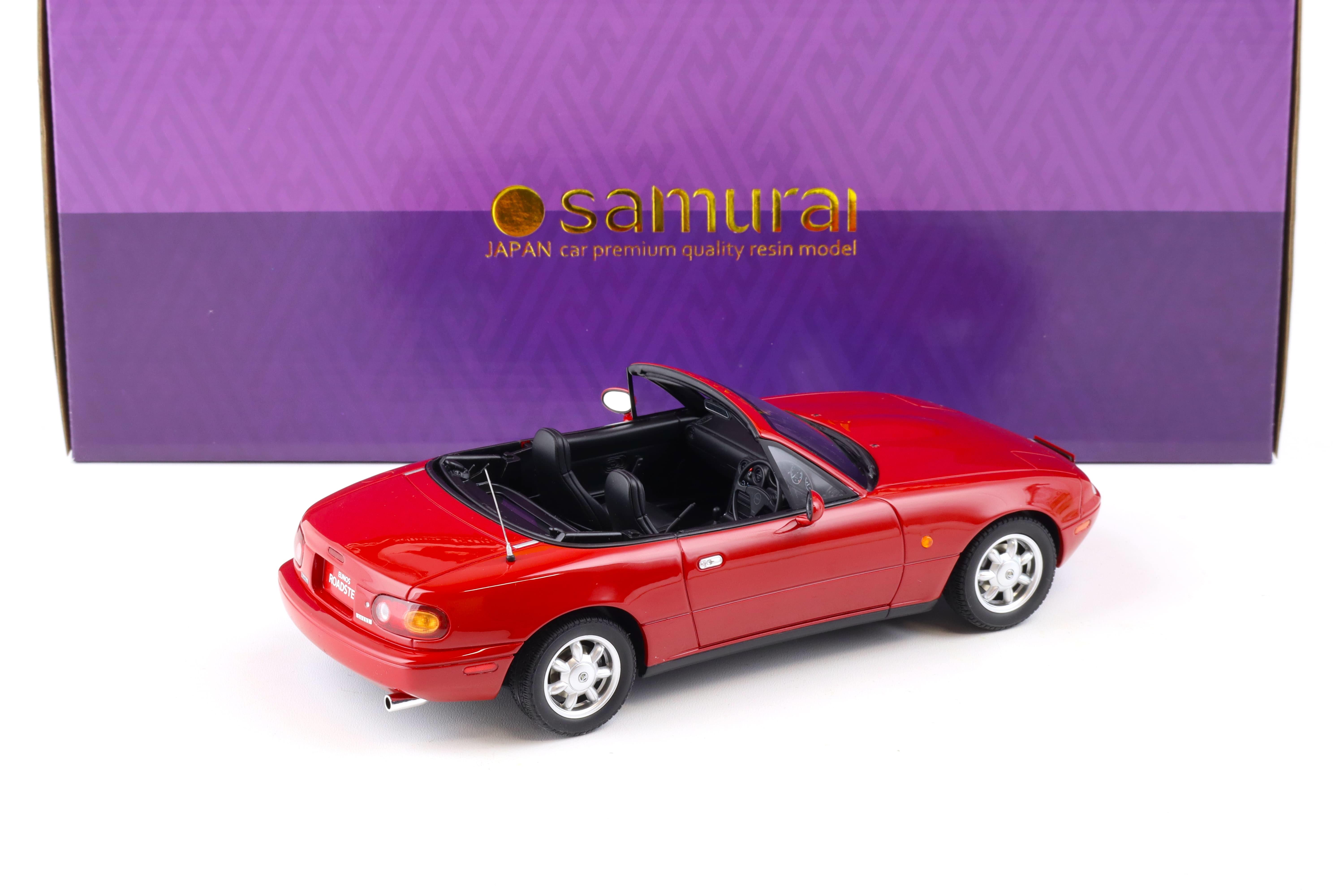 1:18 Kyosho Samurai Mazda MX-5 Eunos Roadster RHD red KSR18031R