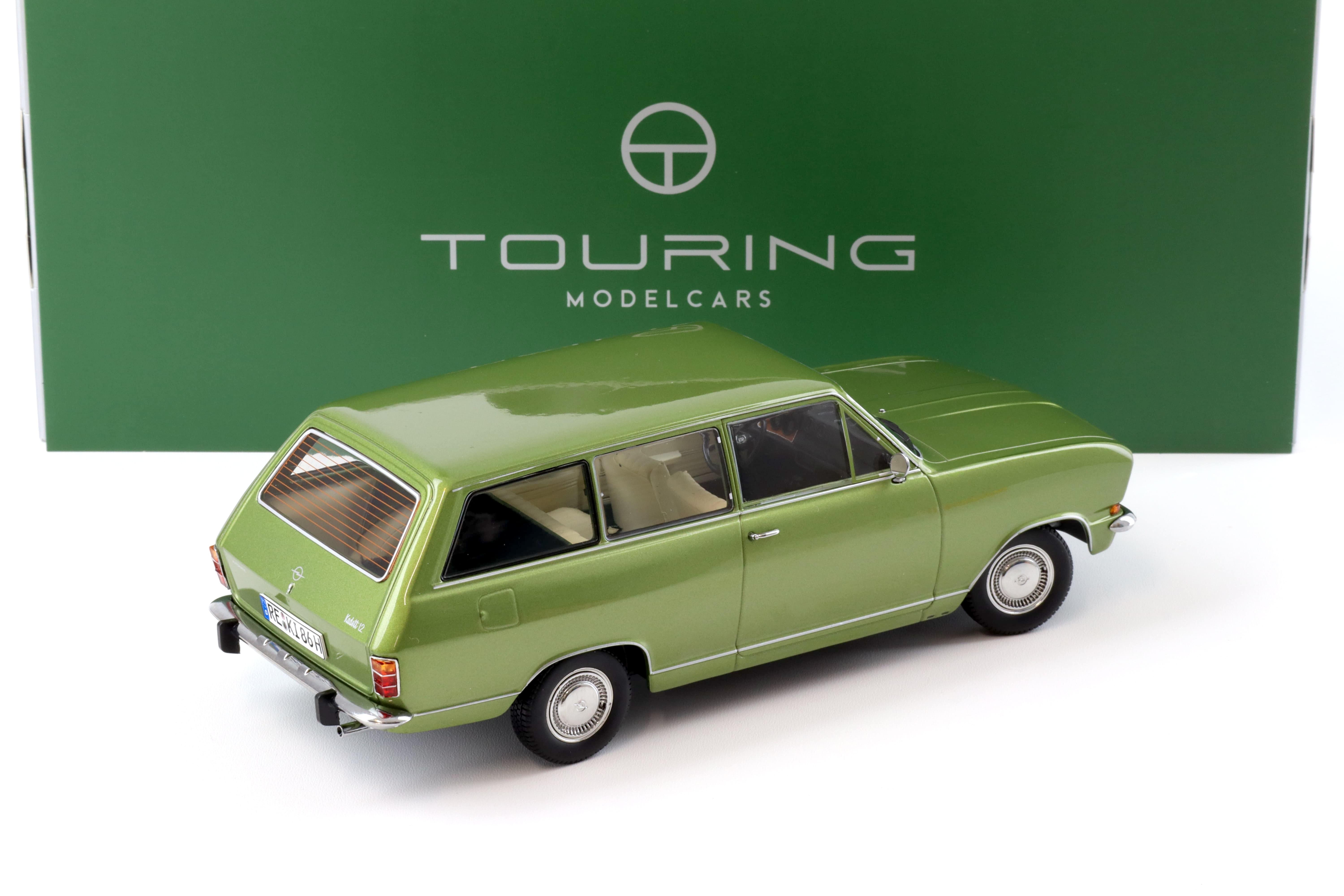 1:18 Touring Modelcars Opel Kadett B Caravan 1972 Lemon green metallic