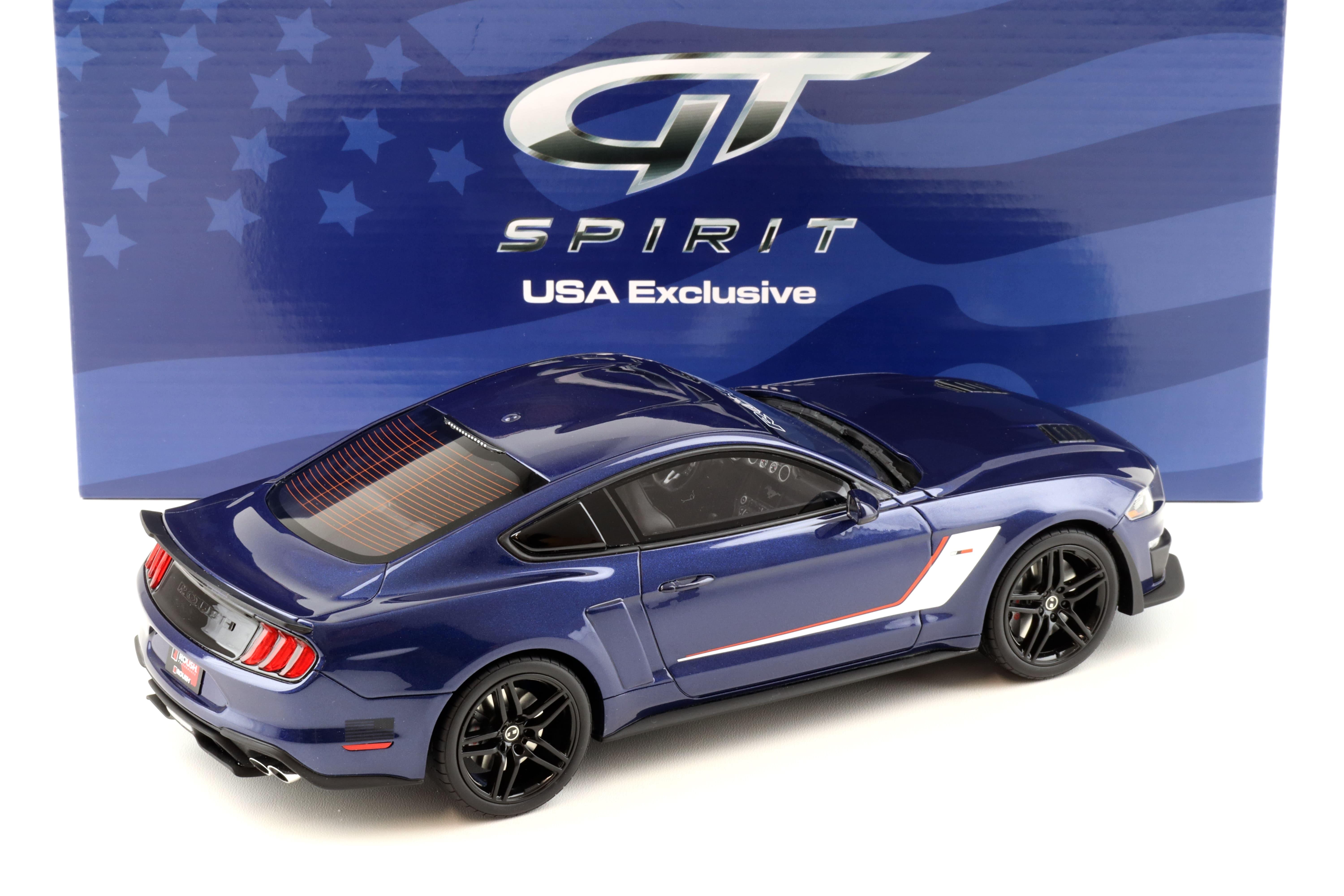 1:18 GT Spirit ACME US020 Roush Stage 3 Ford Mustang Coupe 2019 blue/ white