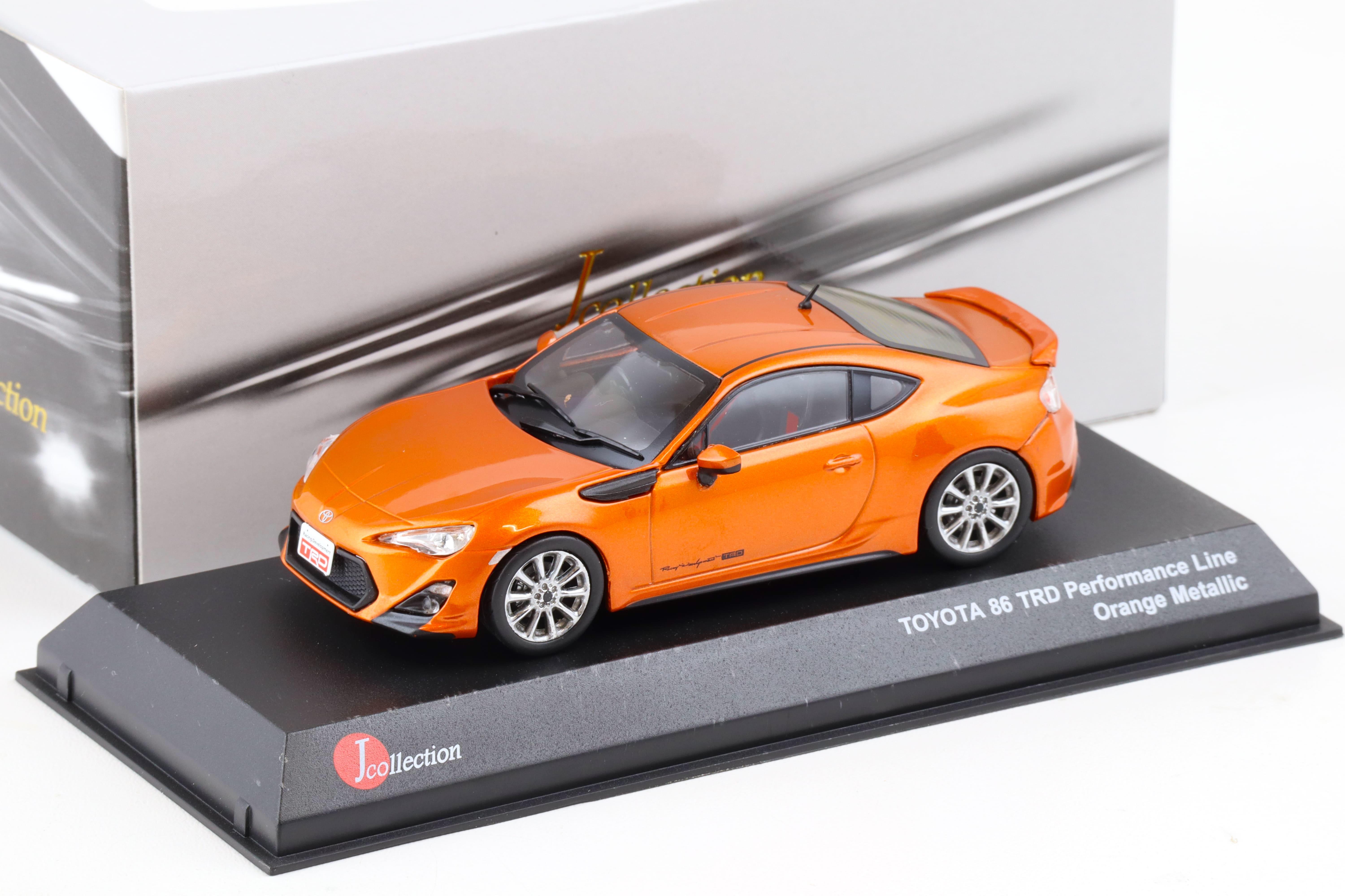 1:43 J-Collection Kyosho Toyota 86 TRD Performance Line orange metallic