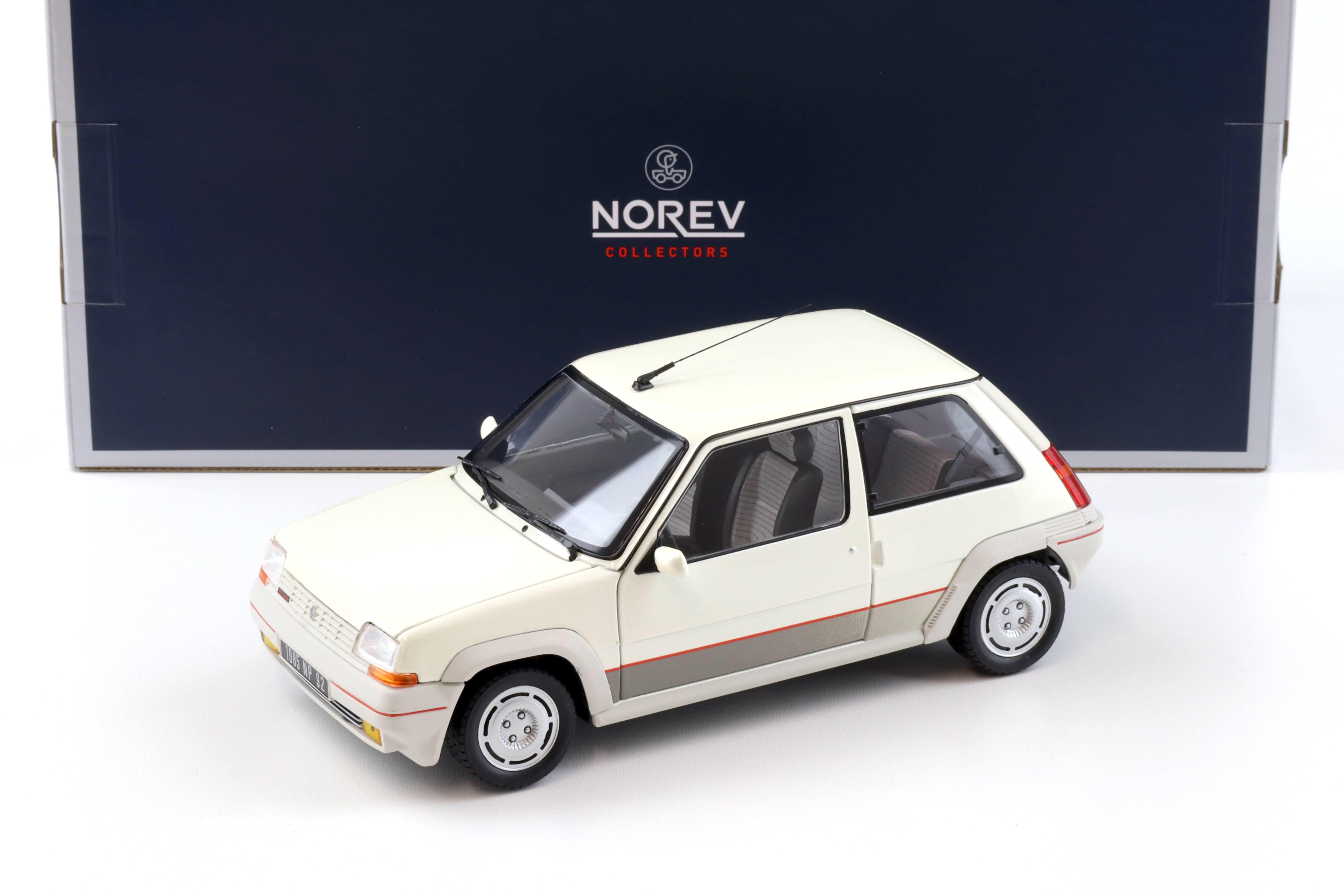 1:18 Norev Renault 5 GT Turbo Phase 1 pearl white 1985