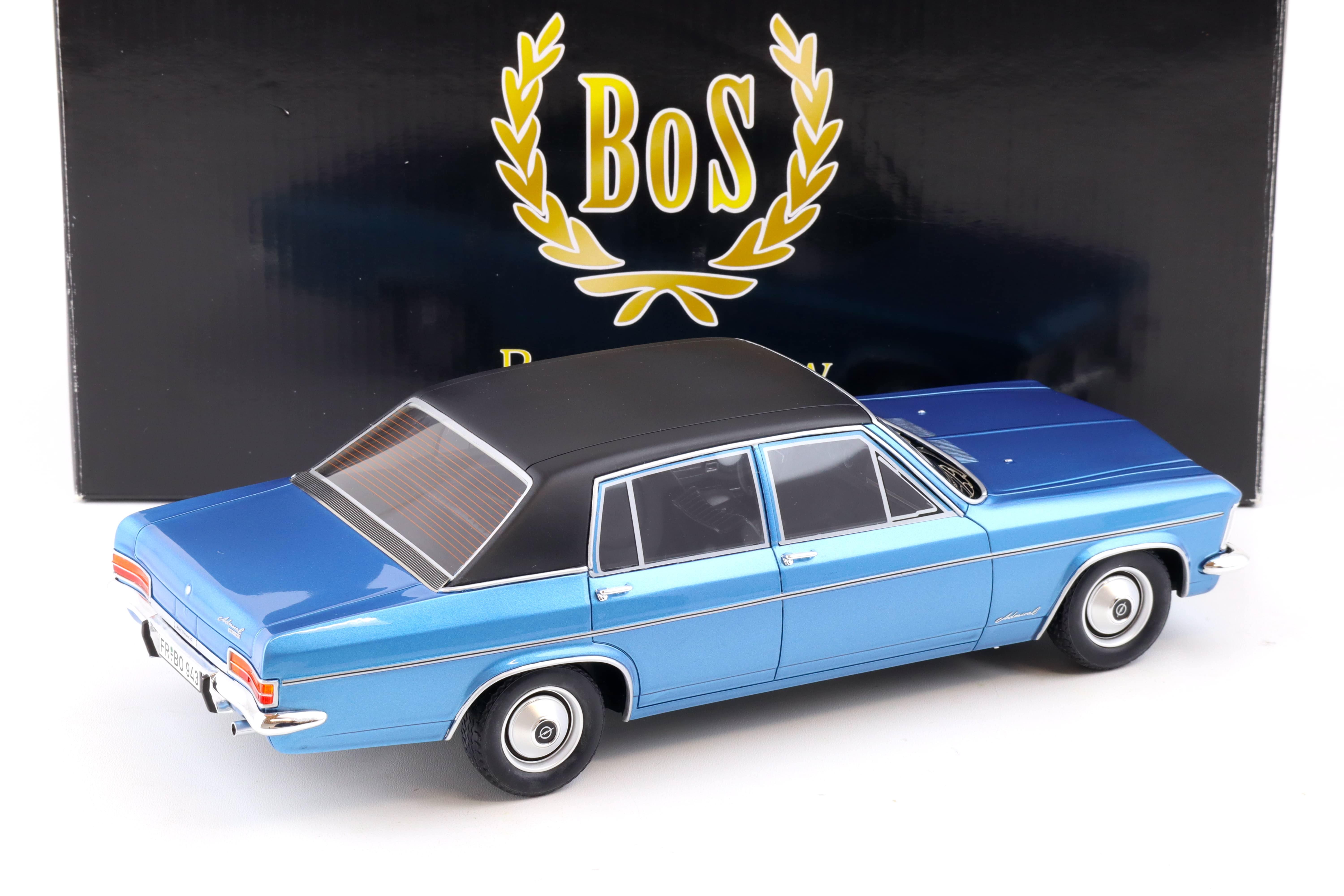 1:18 BOS-Models Opel Admiral B 2800S Limousine blue metallic BOS002