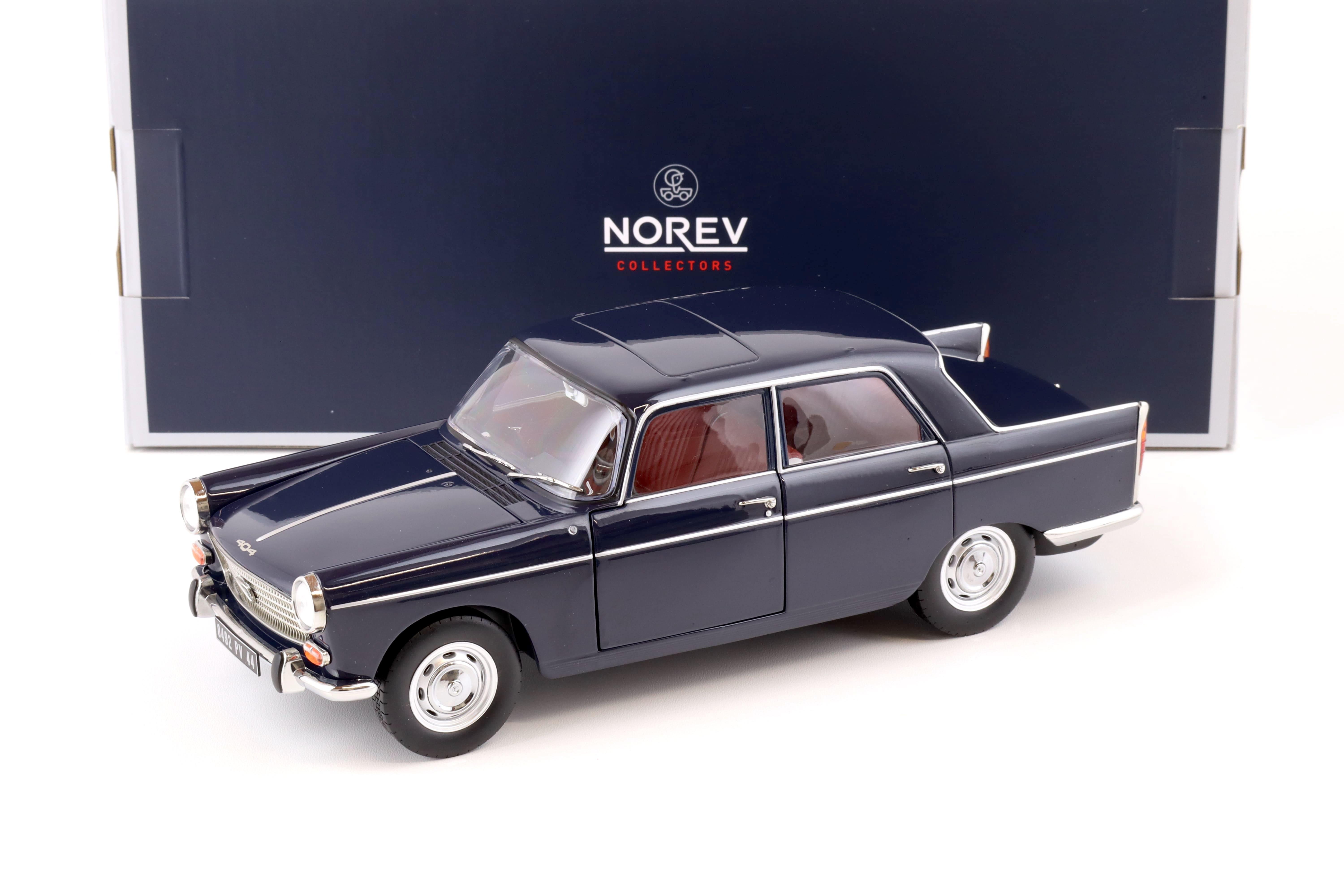 1:18 Norev Peugeot 404 Sedan 1965 Amiral blue 184836