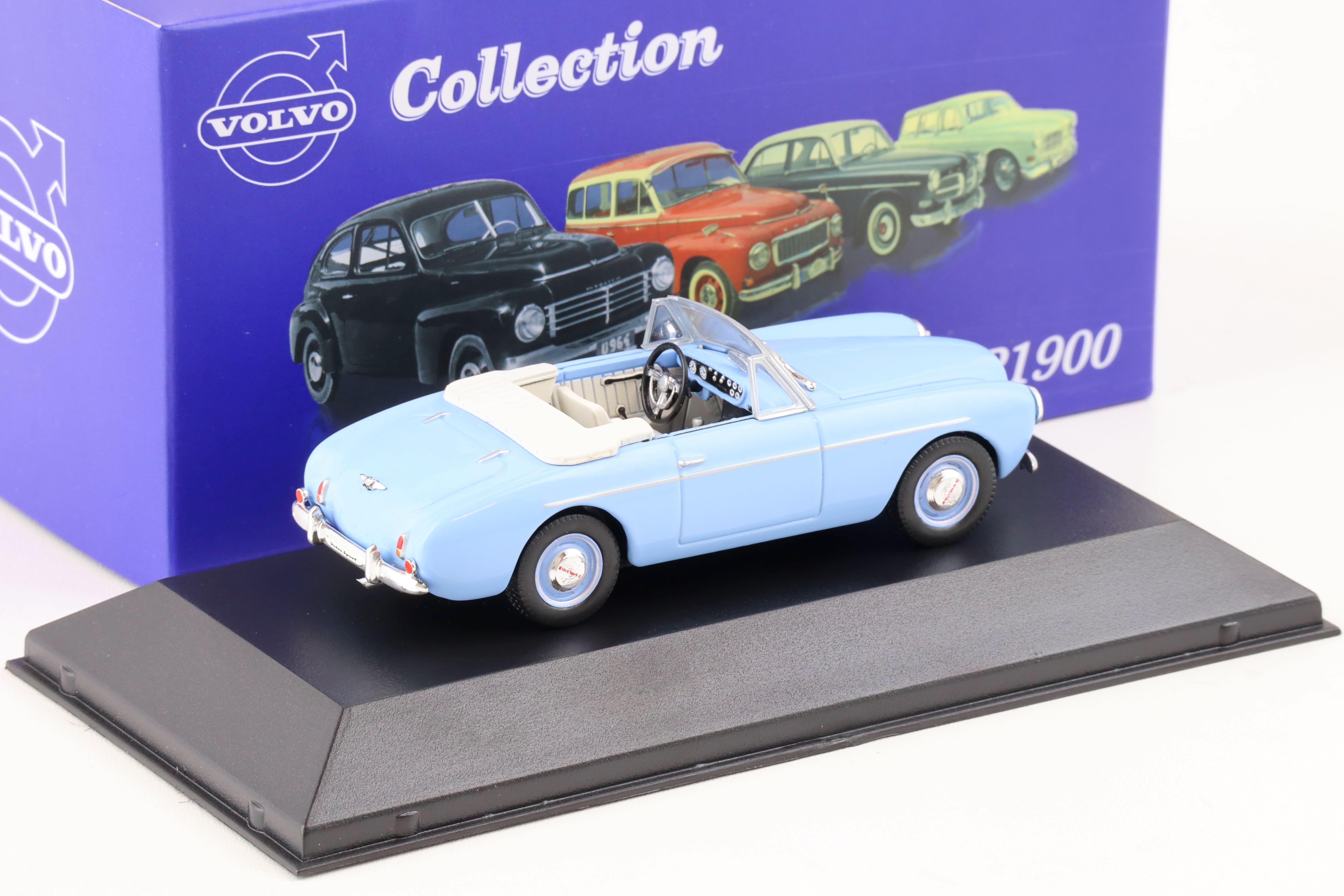 1:43 Atlas IXO Volvo Collection 1956 Volvo P1900 Cabriolet light blue