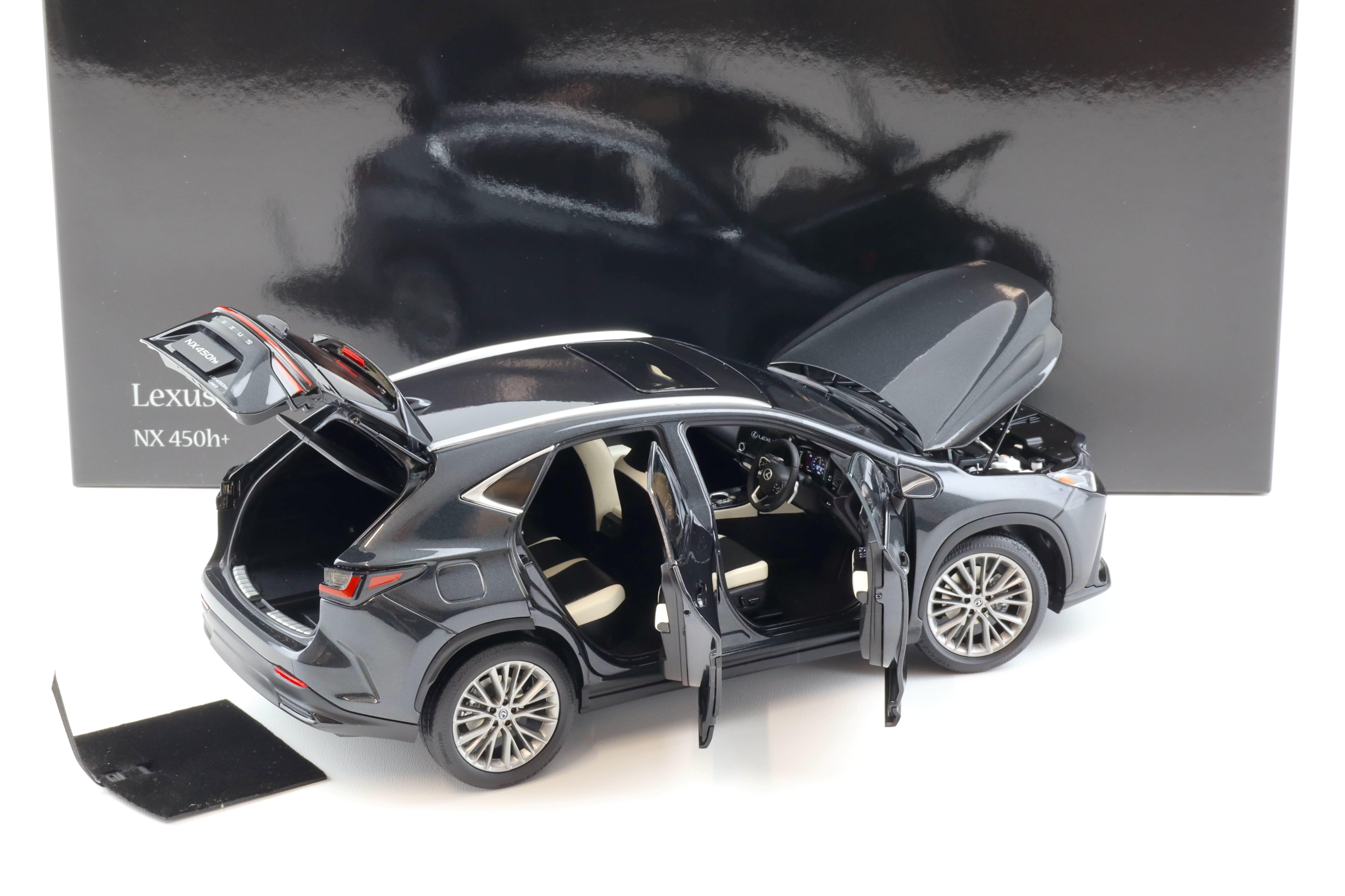 1:18 Kyosho Lexus NX 450h+ SUV 2022 Graphite Black GF Diecast/ full openings 08968GBK