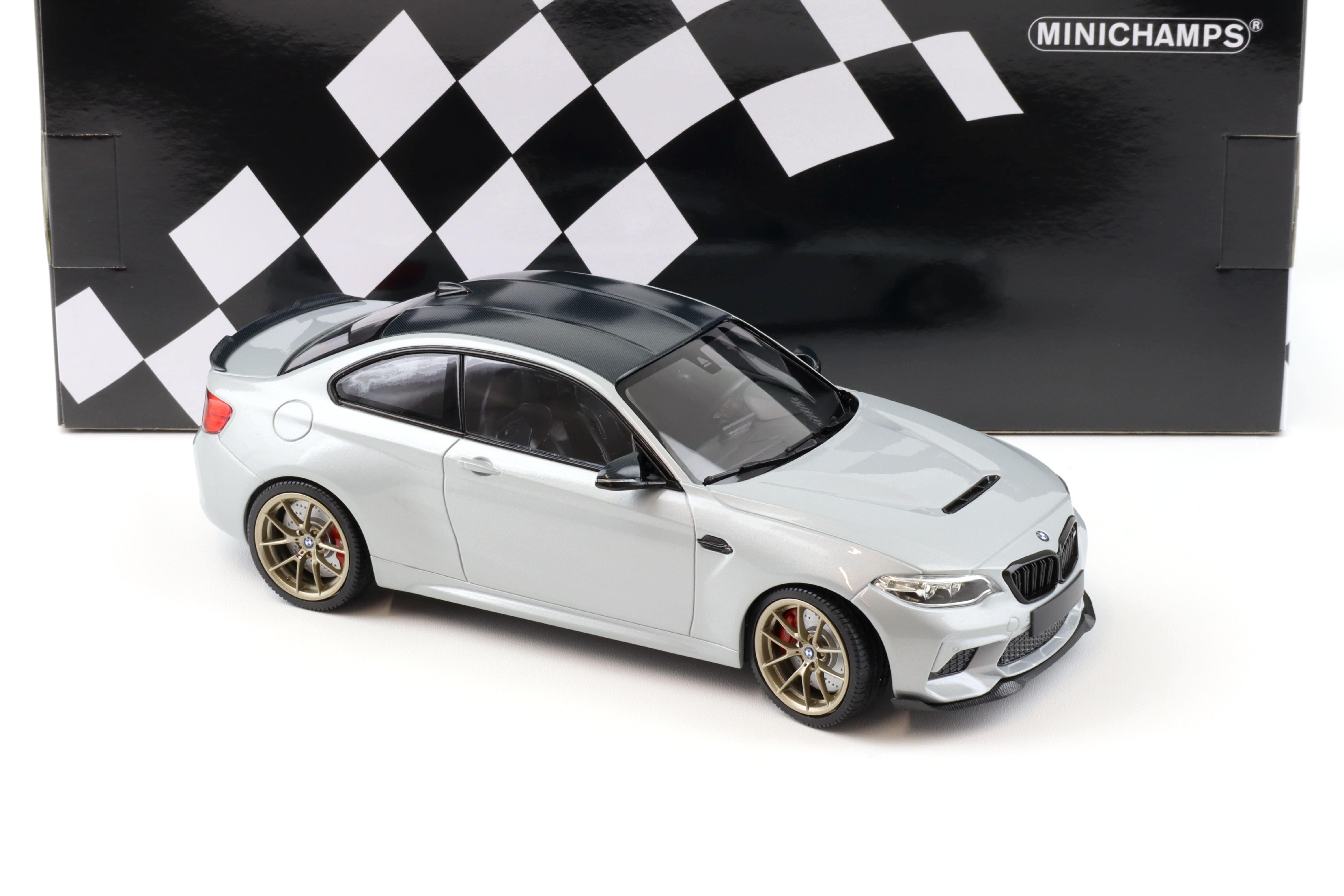 1:18 Minichamps BMW M2 CS (F87) Coupe 2020 silver metallic/ gold wheels