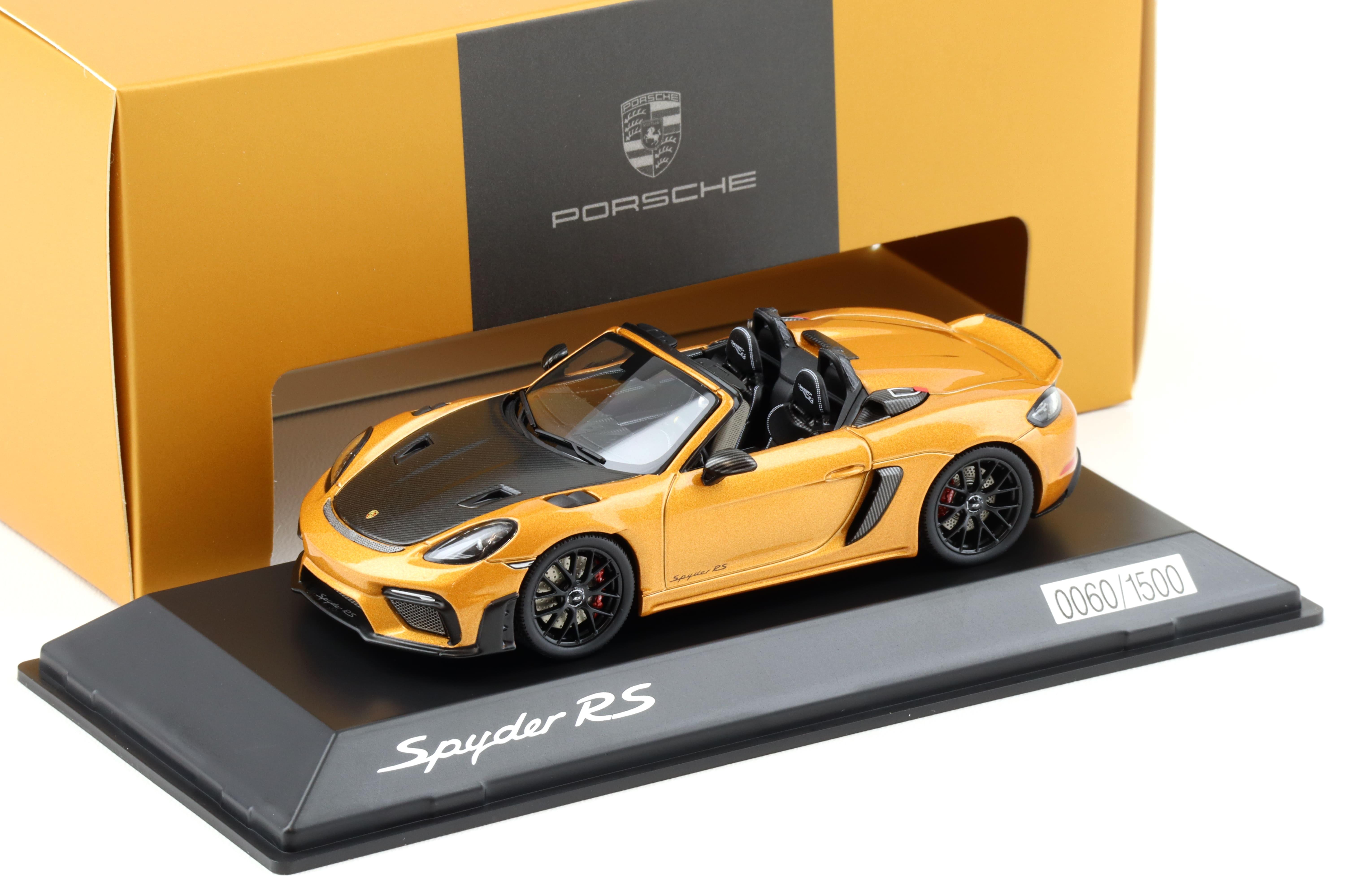 1:43 Spark Porsche 718 Spyder RS (982) nordic gold/ black wheels WAP DEALER