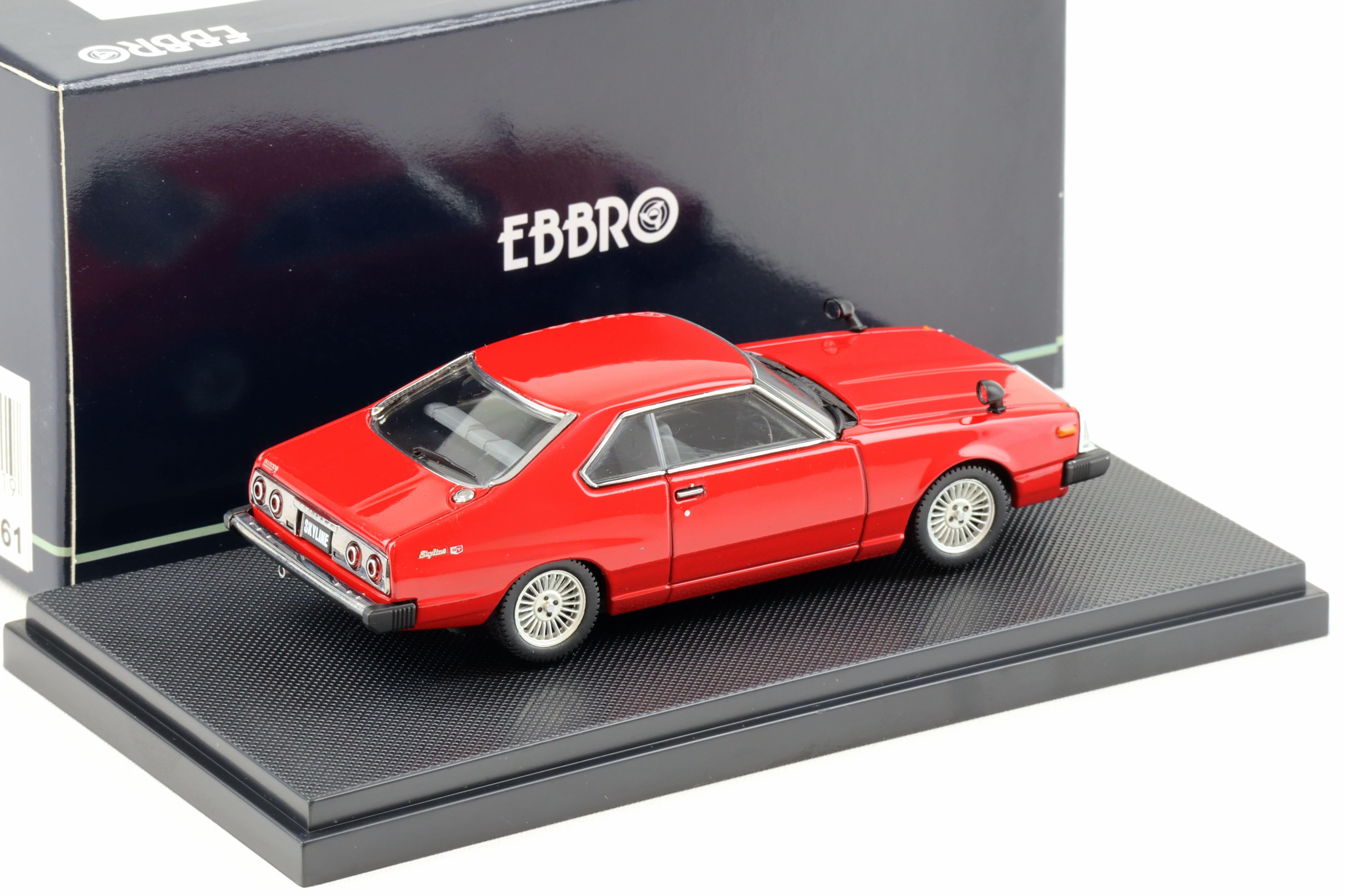 1:43 Ebbro Nissan Skyline GT-E 1980 red 