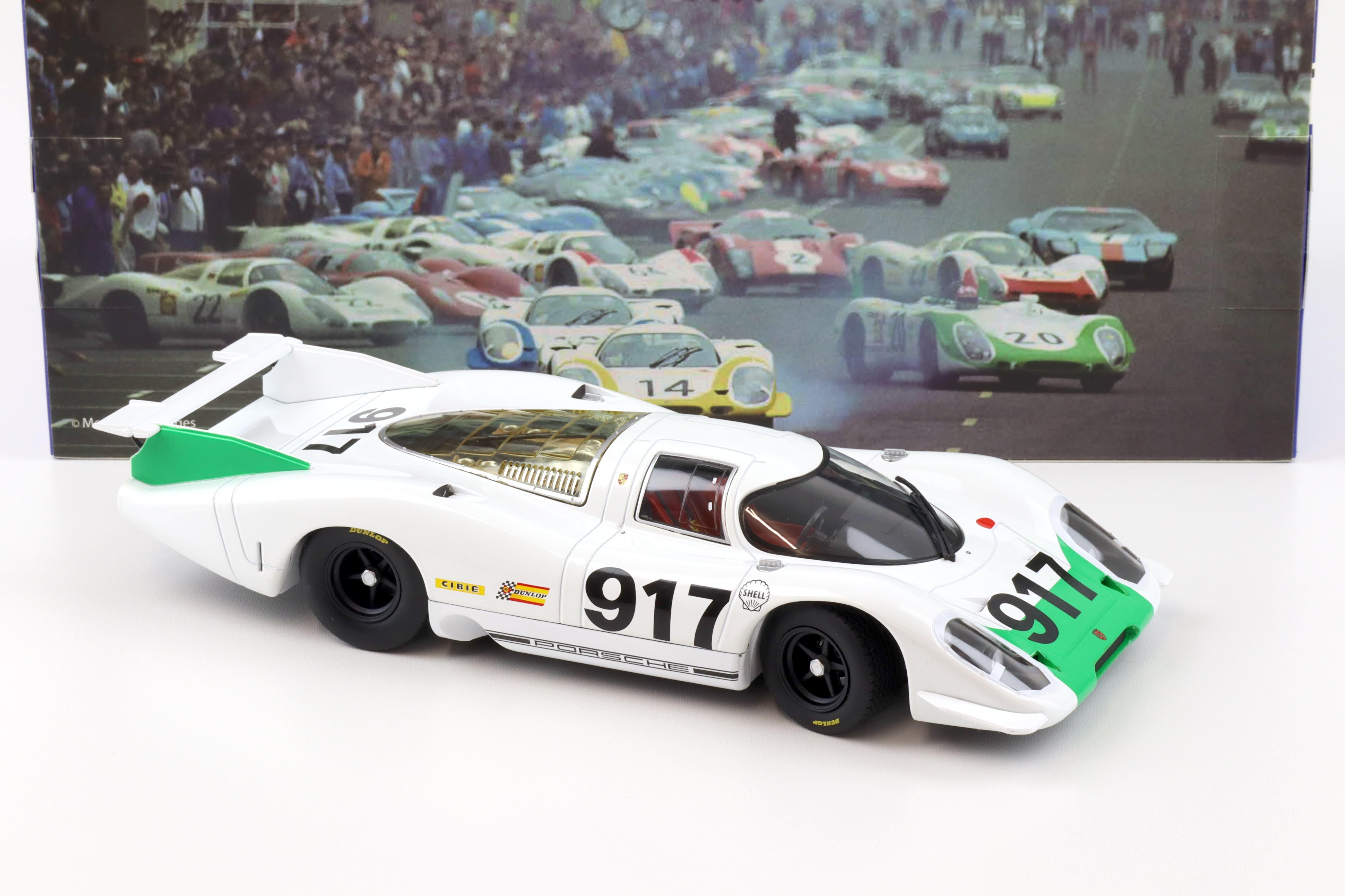 1:18 WERK83 Porsche 917 LH #917 Autosalon Genf 1969 white/ green