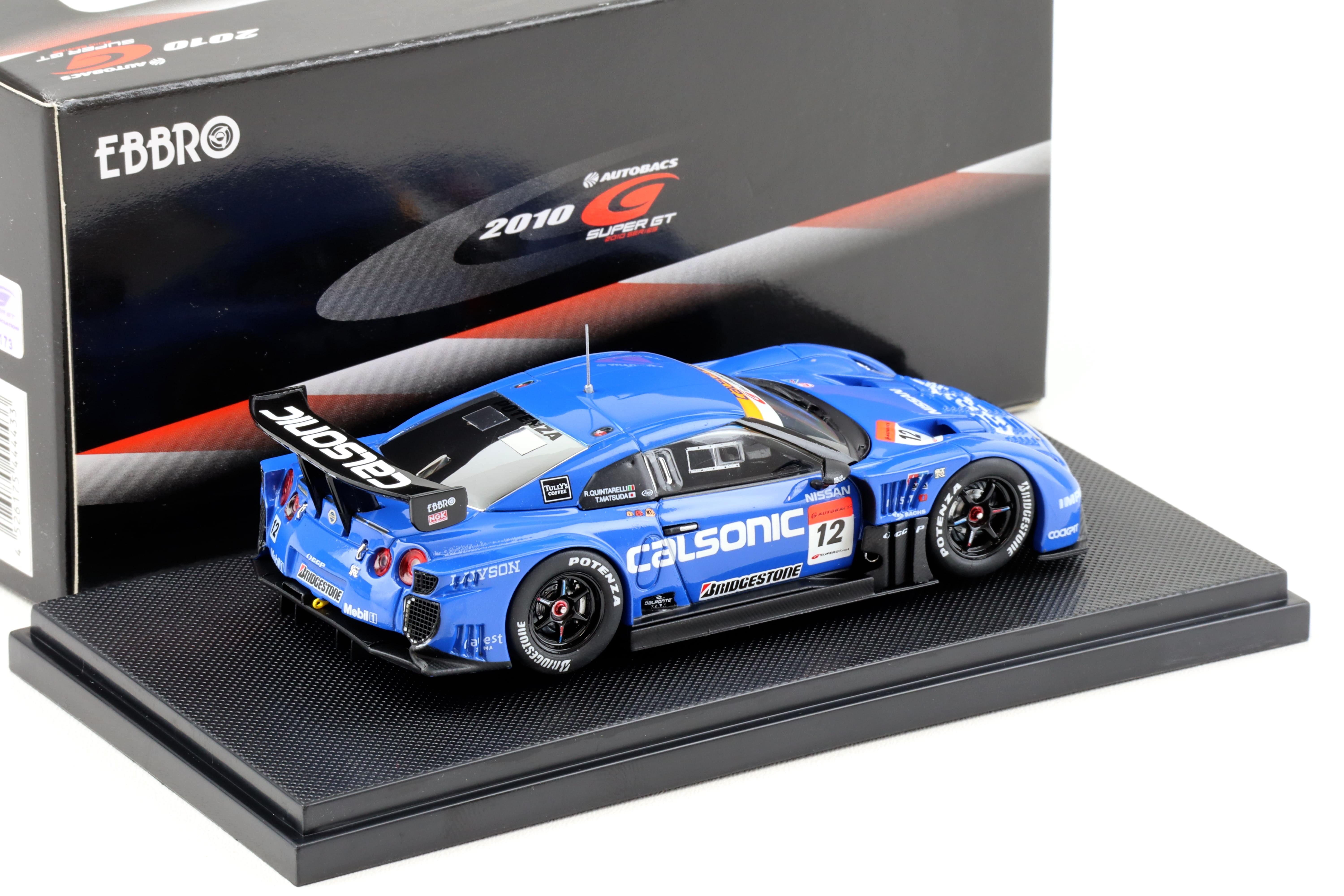 1:43 Ebbro Nissan GT-R Super GT500 Calsonic Impul 2010 Rd.3 Fuji #12 Matsuda