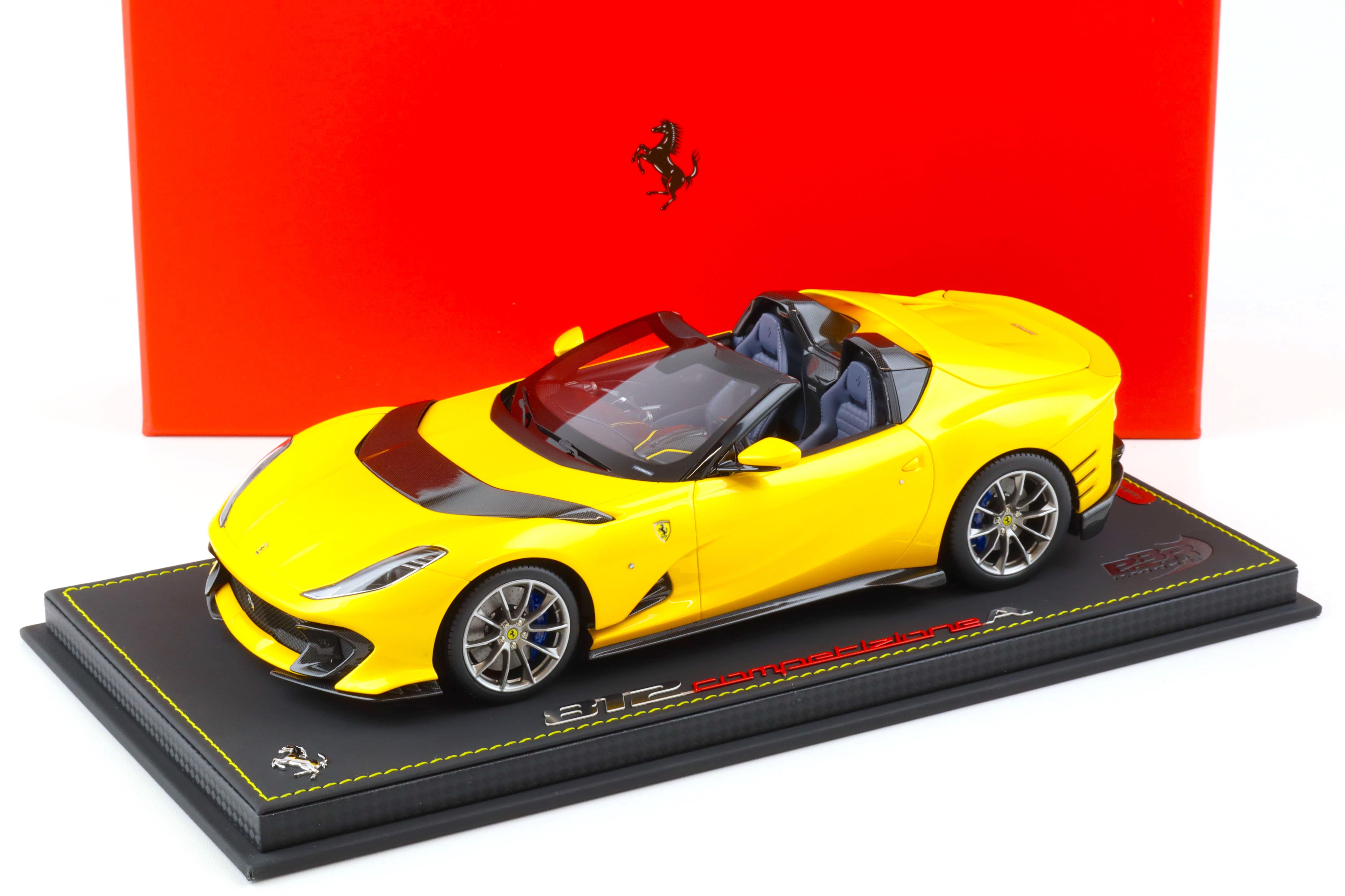 1:18 BBR Ferrari 812 Competizione Aperta Giallo Tristrato yellow metallic - Limited 200 pcs.