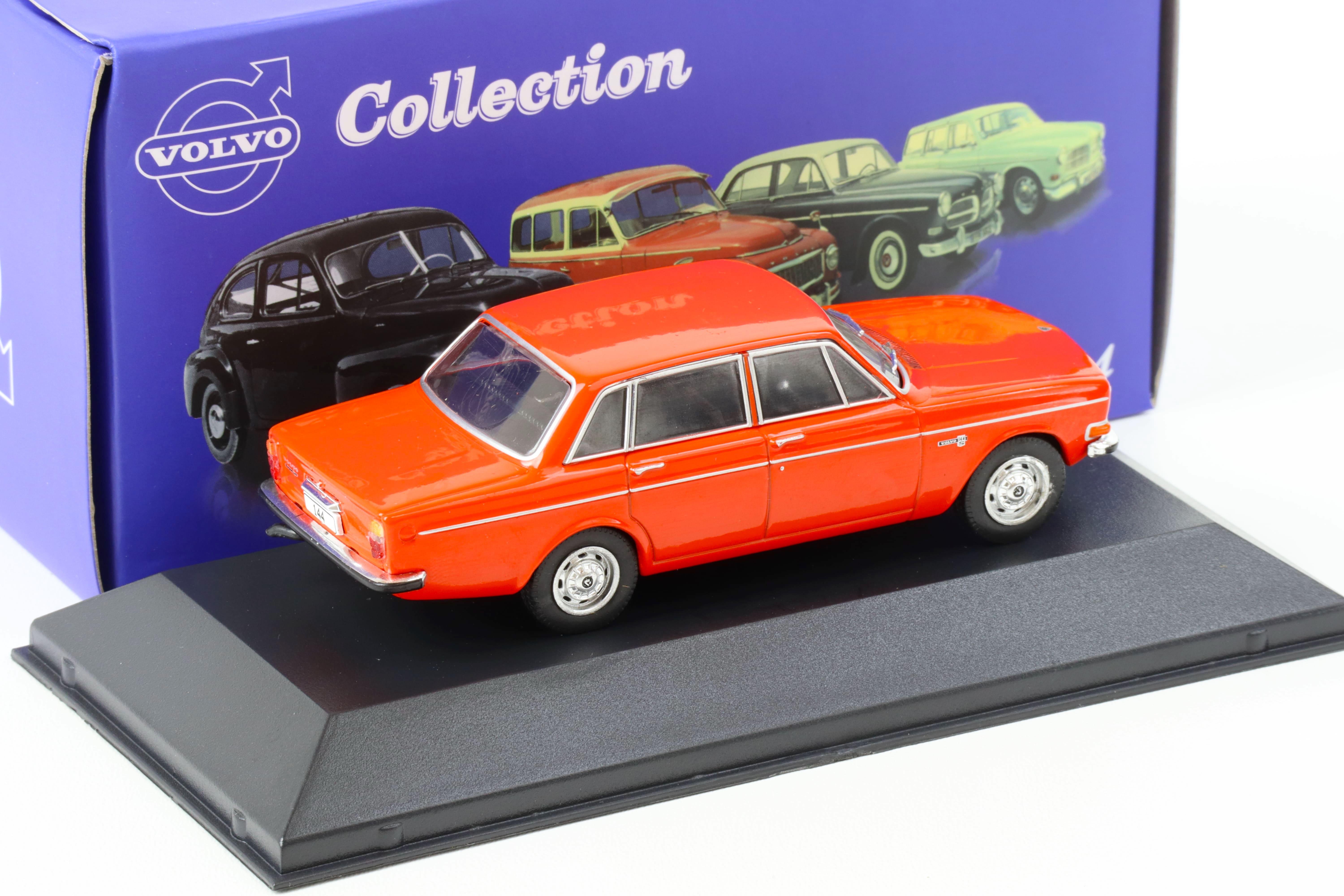 1:43 Atlas IXO Volvo Collection 1971 Volvo 144 Sedan red