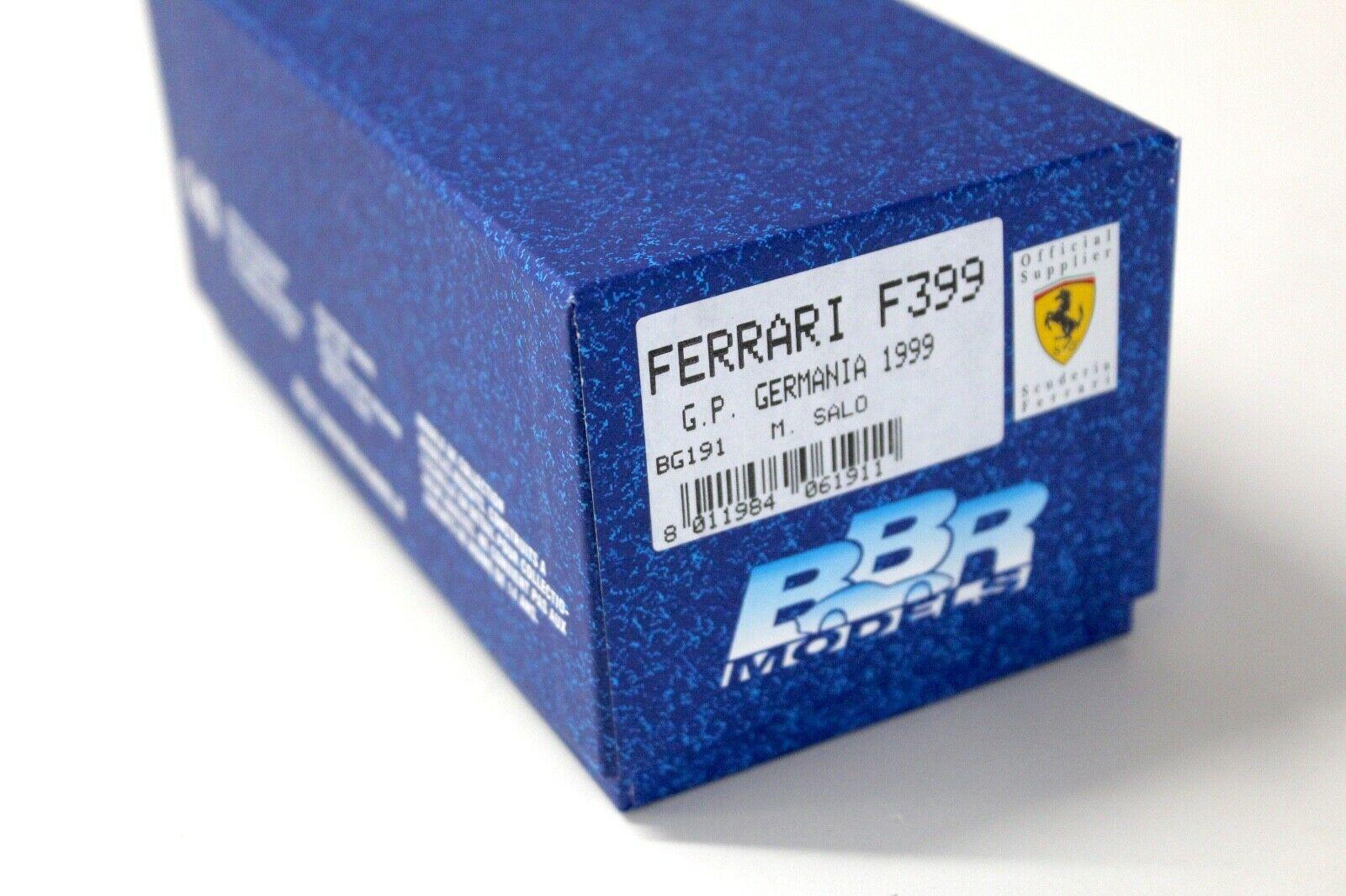 1:43 BBR F1 Ferrari F399 GP Germania 1999 M.Salo #3 