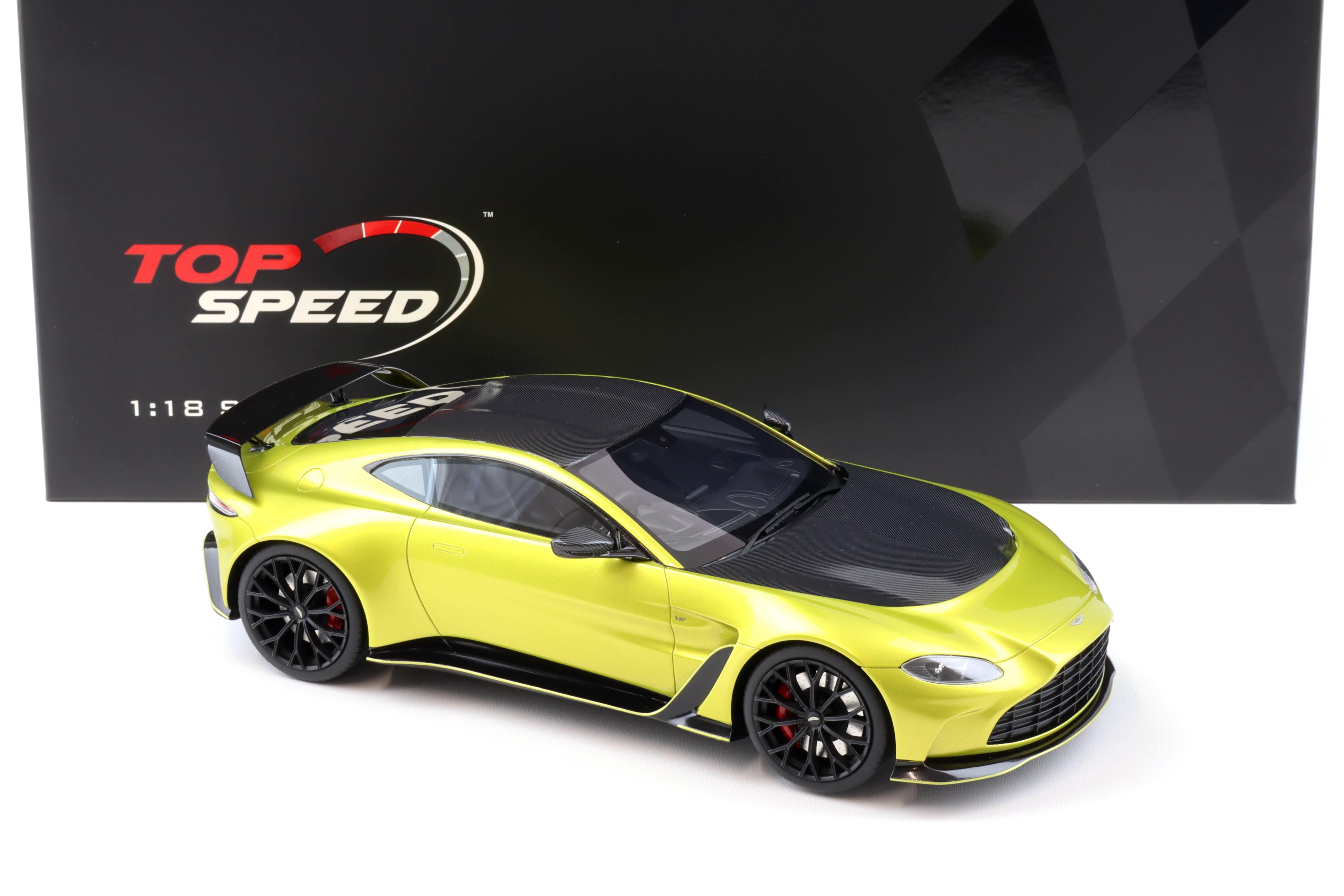 1:18 Top Speed Aston Martin V12 Vantage 2022 Cosmopolitan yellow TS0453