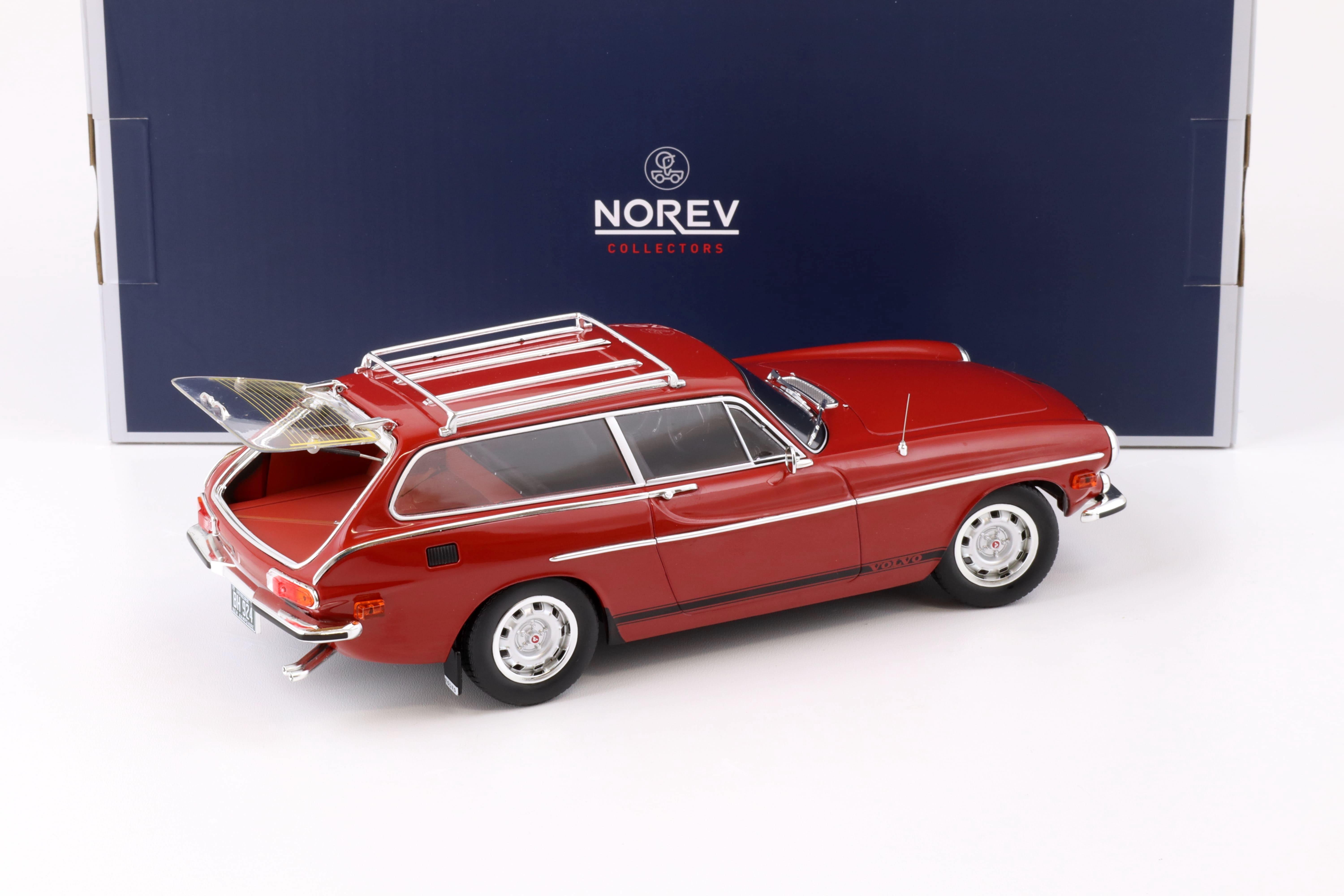 1:18 Norev Volvo 1800 ES US Version 1972 red with lower side stripes