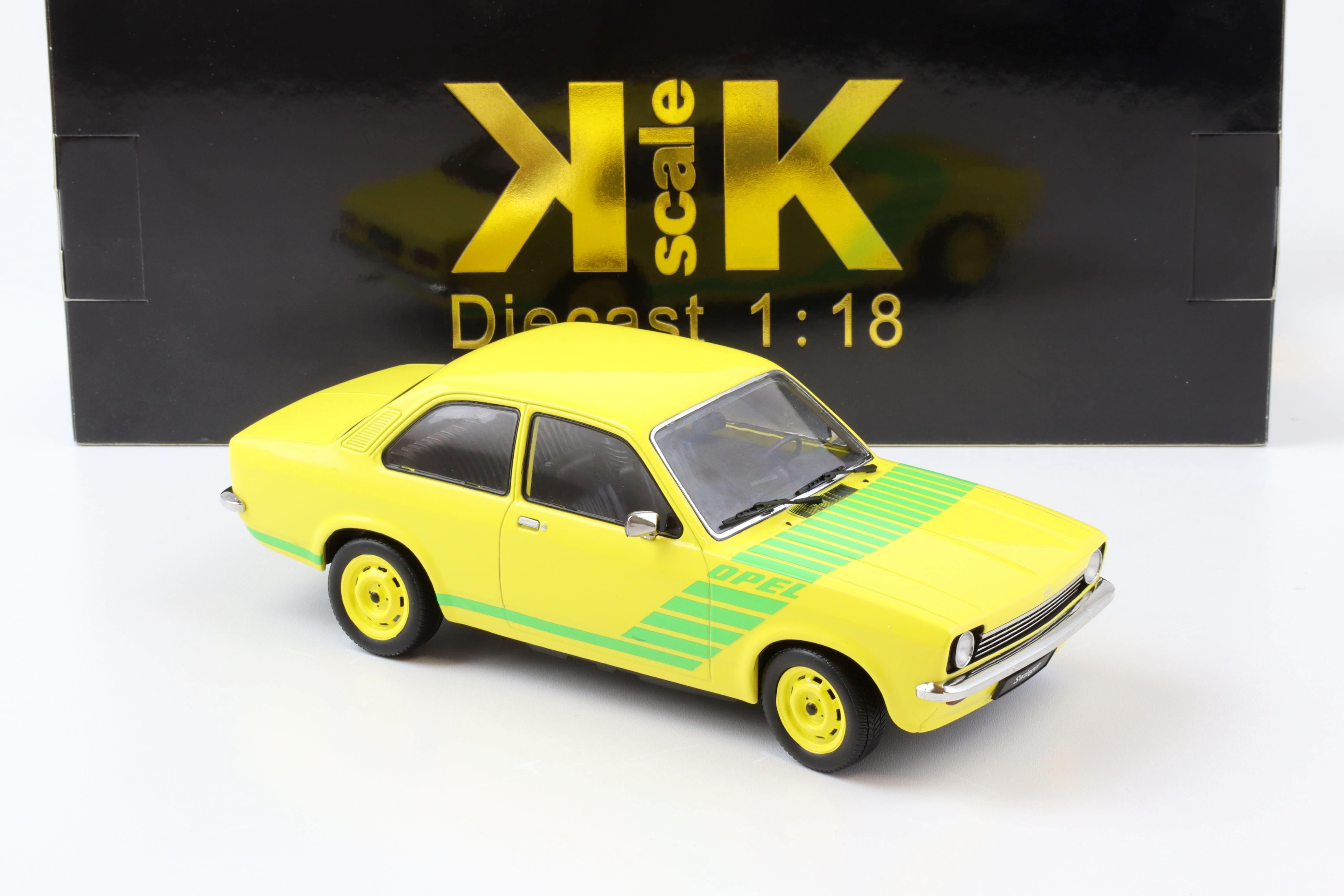 1:18 KK-Scale Opel Kadett C Swinger 1975 yellow/ green