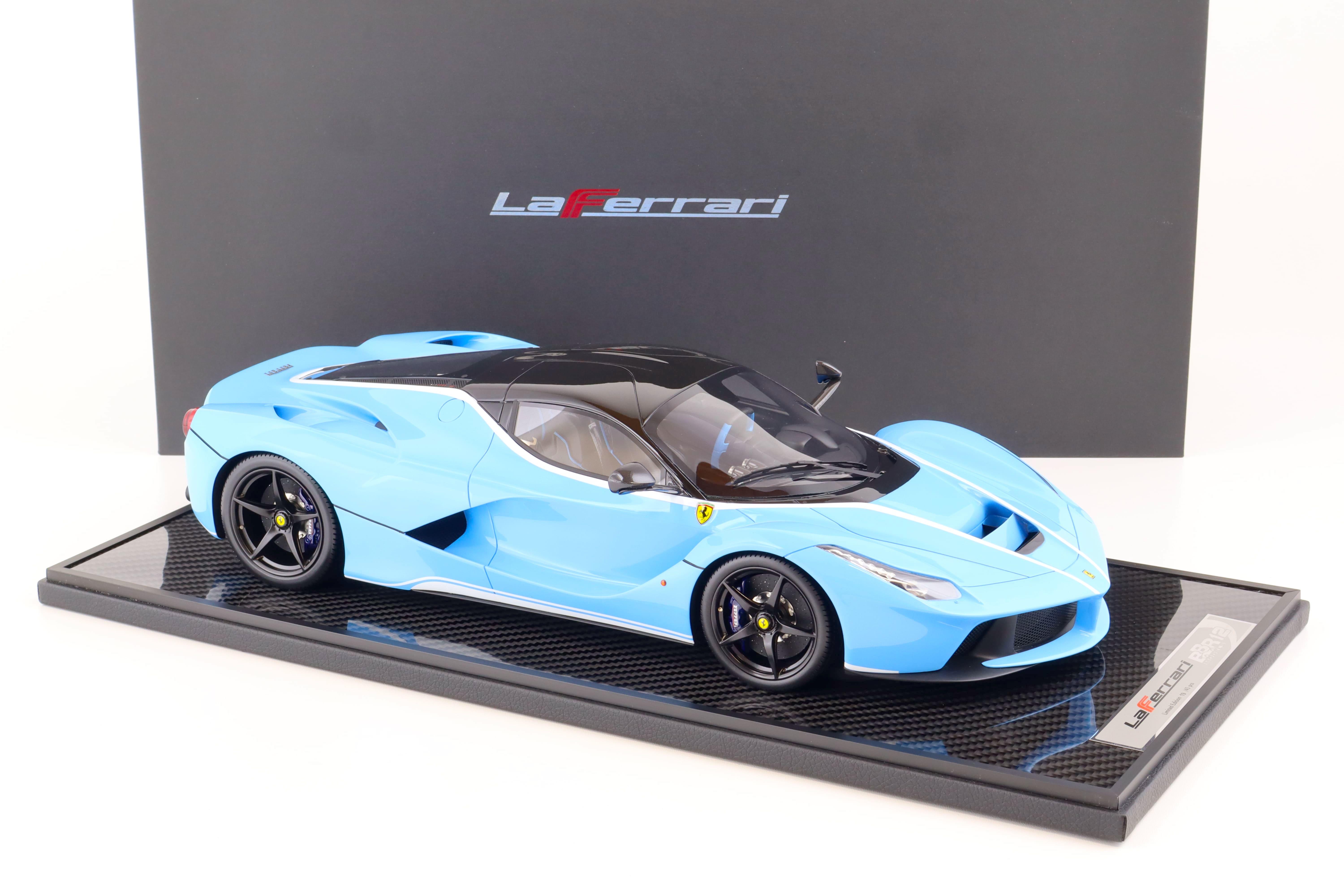 1:12 BBR Ferrari LaFerrari Tailor Made baby blue/ Gloss black roof - Limited 40 pcs.