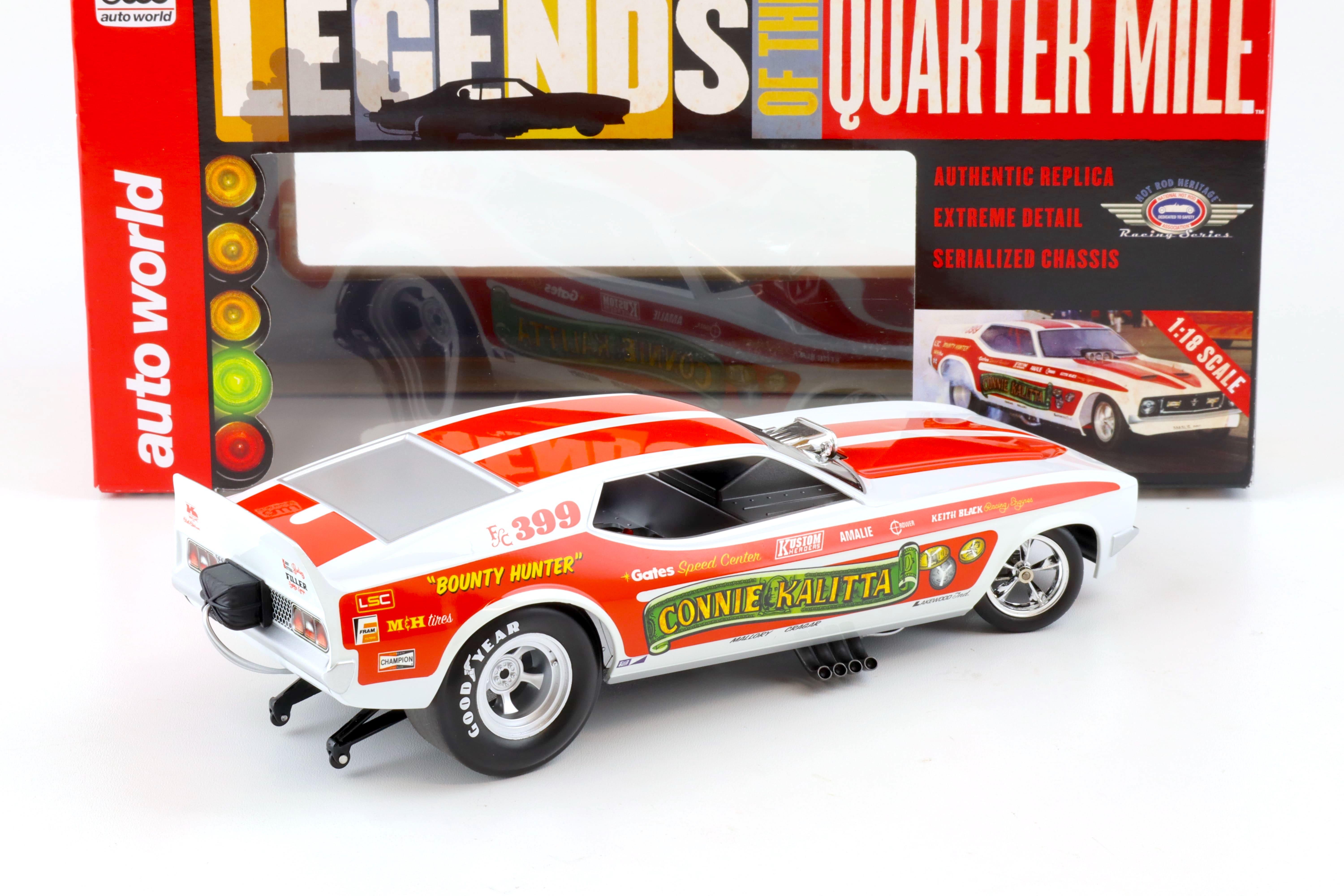 1:18 Auto World 1972 Ford Mustang NHRA Funny Car Connie Kalitta 399 F/C red/ white